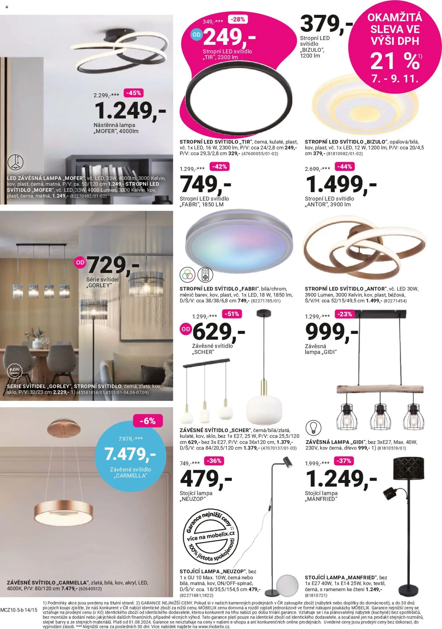 Möbelix leták od 27.10.2025 | Strana: 14 | Produkty: Nábytek, Lampa, Kuchyně, LED