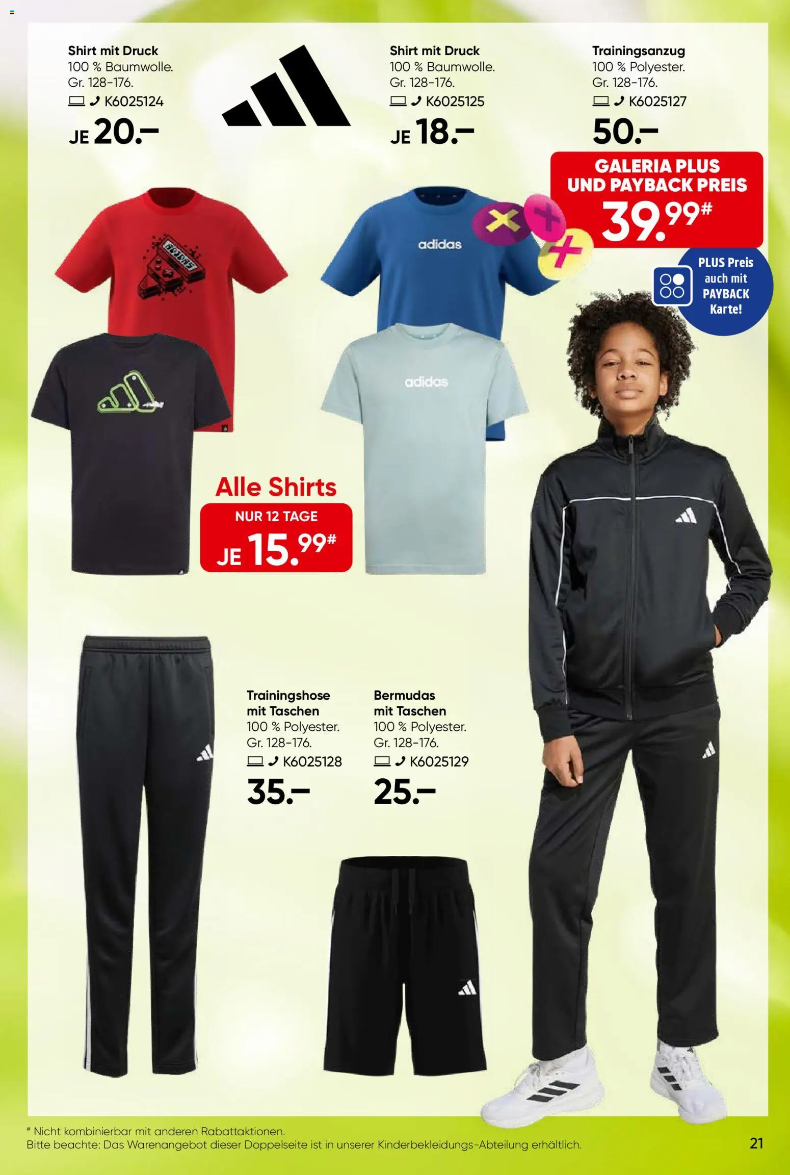 Galeria Karstadt Kaufhof Prospekt 	 – gültig ab 18.03.2026 | Seite: 21 | Produkte: Shirt, Trainingshose