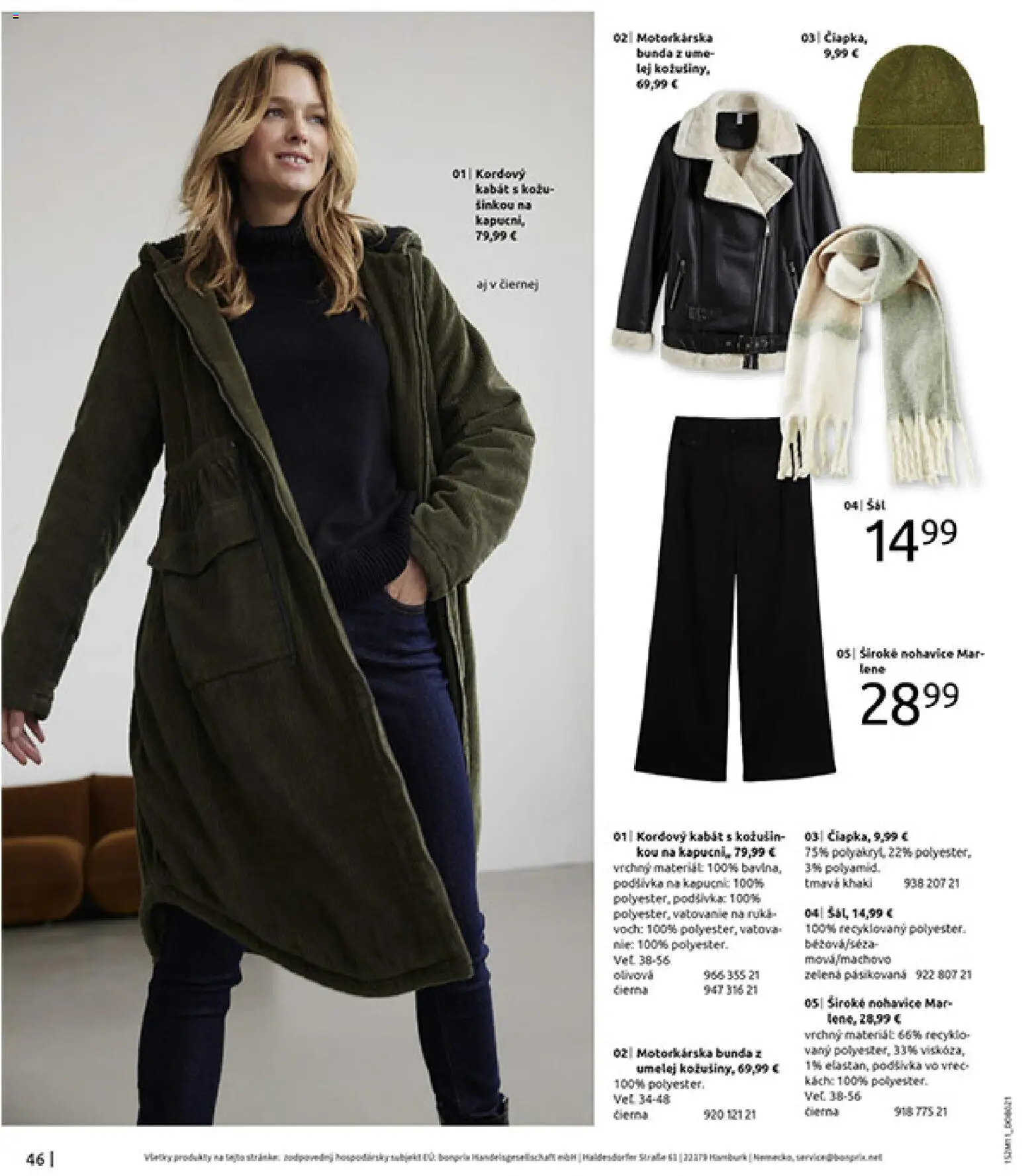 Nové Bonprix akcie – leták je platný od 16.12.2025 | Strana: 48 | Produkty: Bunda, Kabát, Nohavice