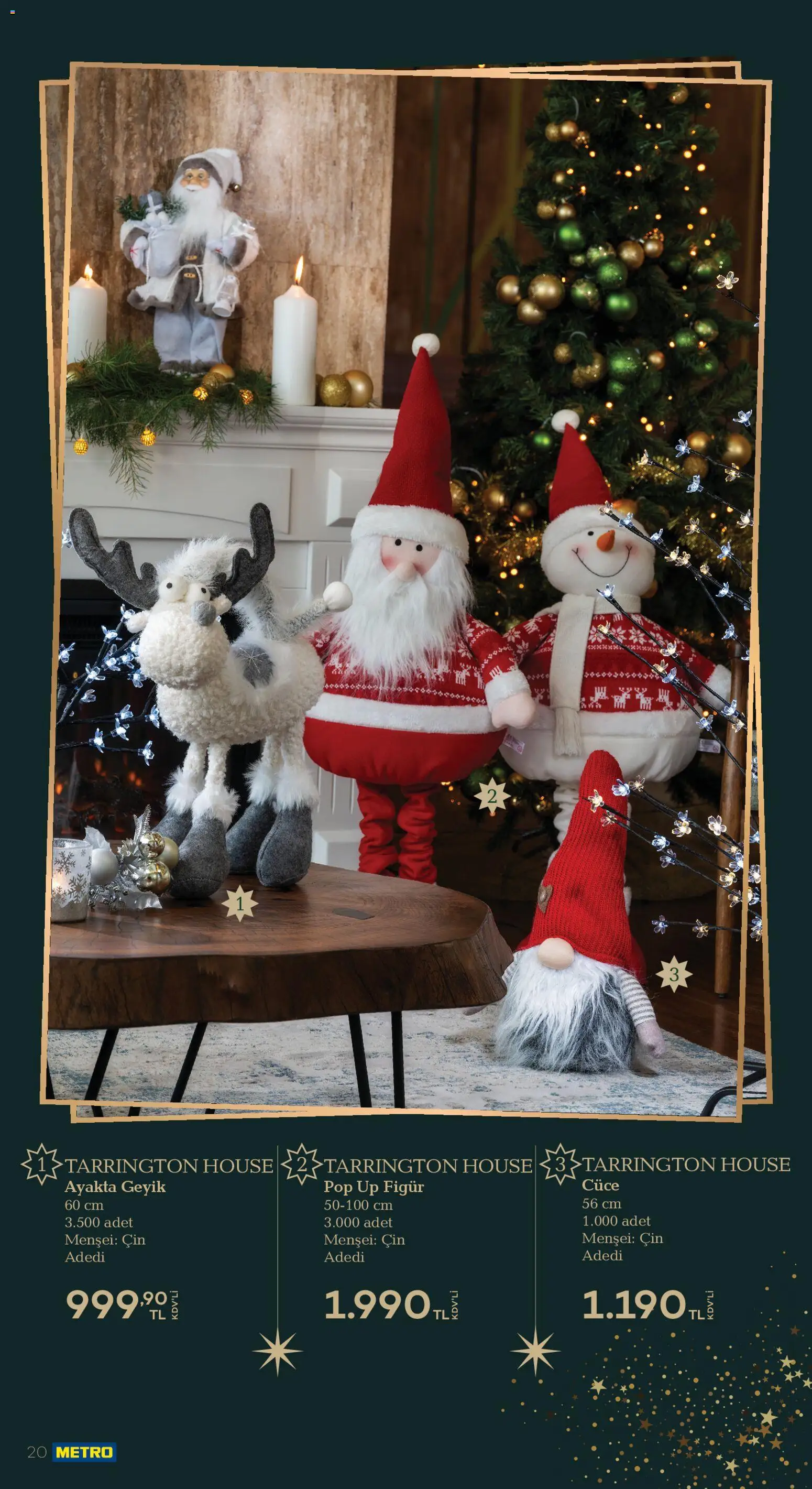Metro - Yılbaşı Dekorasyon Kataloğu - 18.11.2025 tarihinden itibaren geçerlidir | Sayfa: 20 | Ürünler: Cin