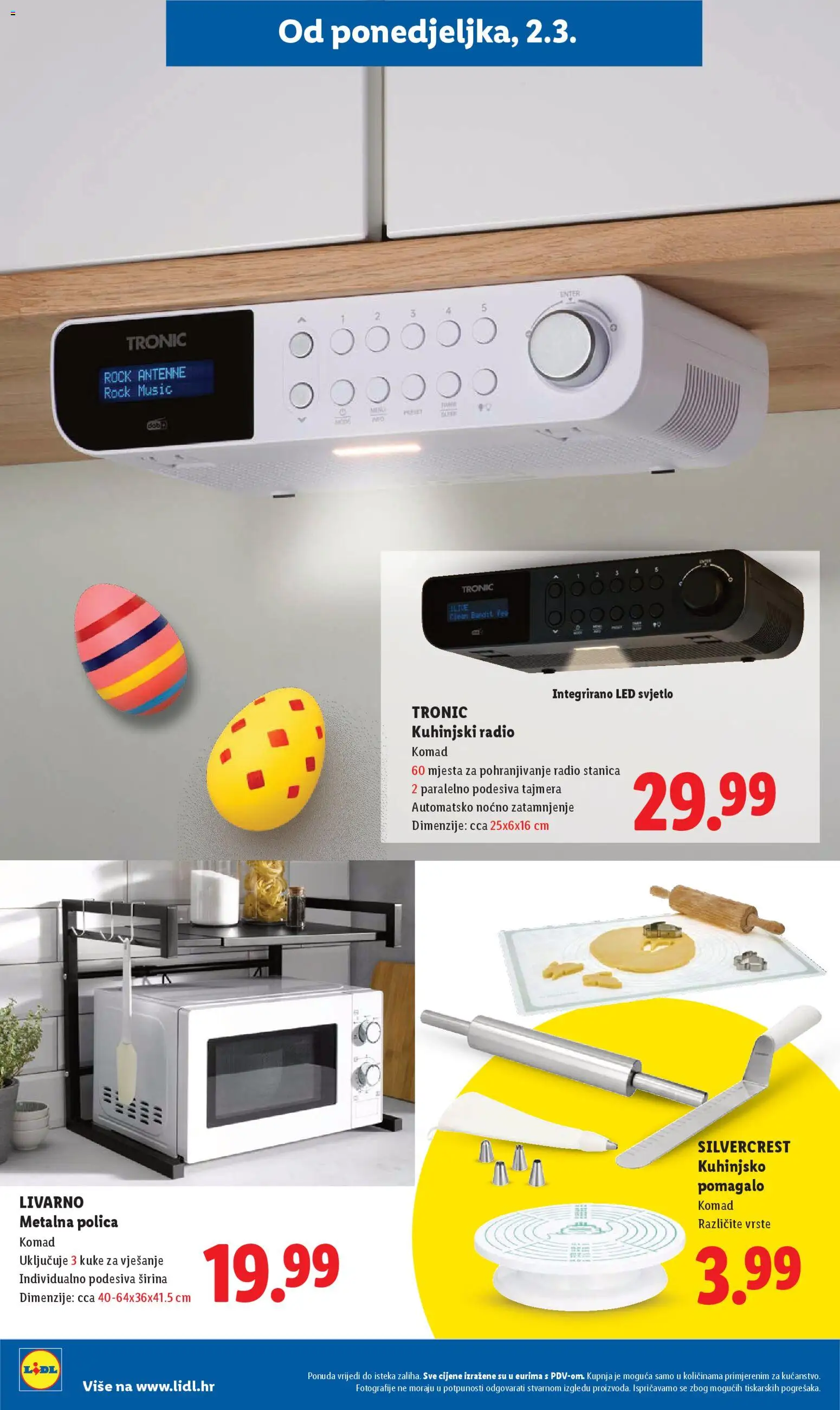 Lidl katalog | vrijedi od 02.03.2026 | Stranica: 28 | Proizvodi: Polica, Radio