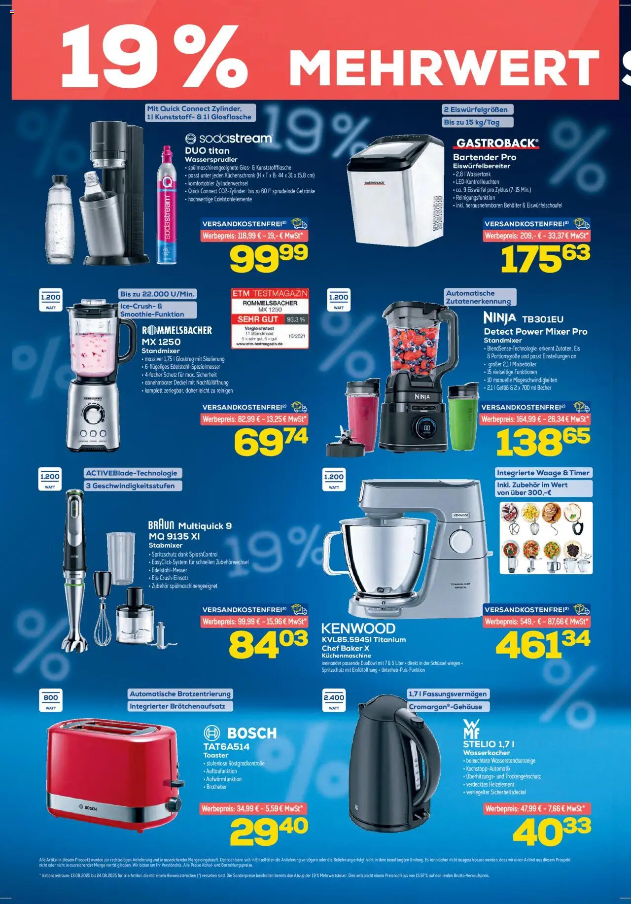 Euronics  Aktueller Prospekt - gültig ab dem 13.08.2025 | Seite: 2 | Produkte: Wasserkocher, Mixer, Stabmixer, Eis