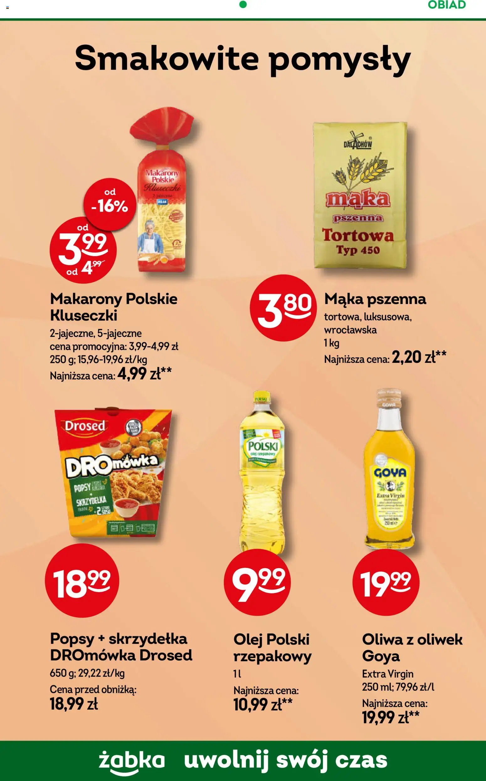 Żabka Gazetka - Codzienne produkty od 30.12.2025 | Strona: 10 | Produkty: Oliwa z oliwek, Olej, Makarony