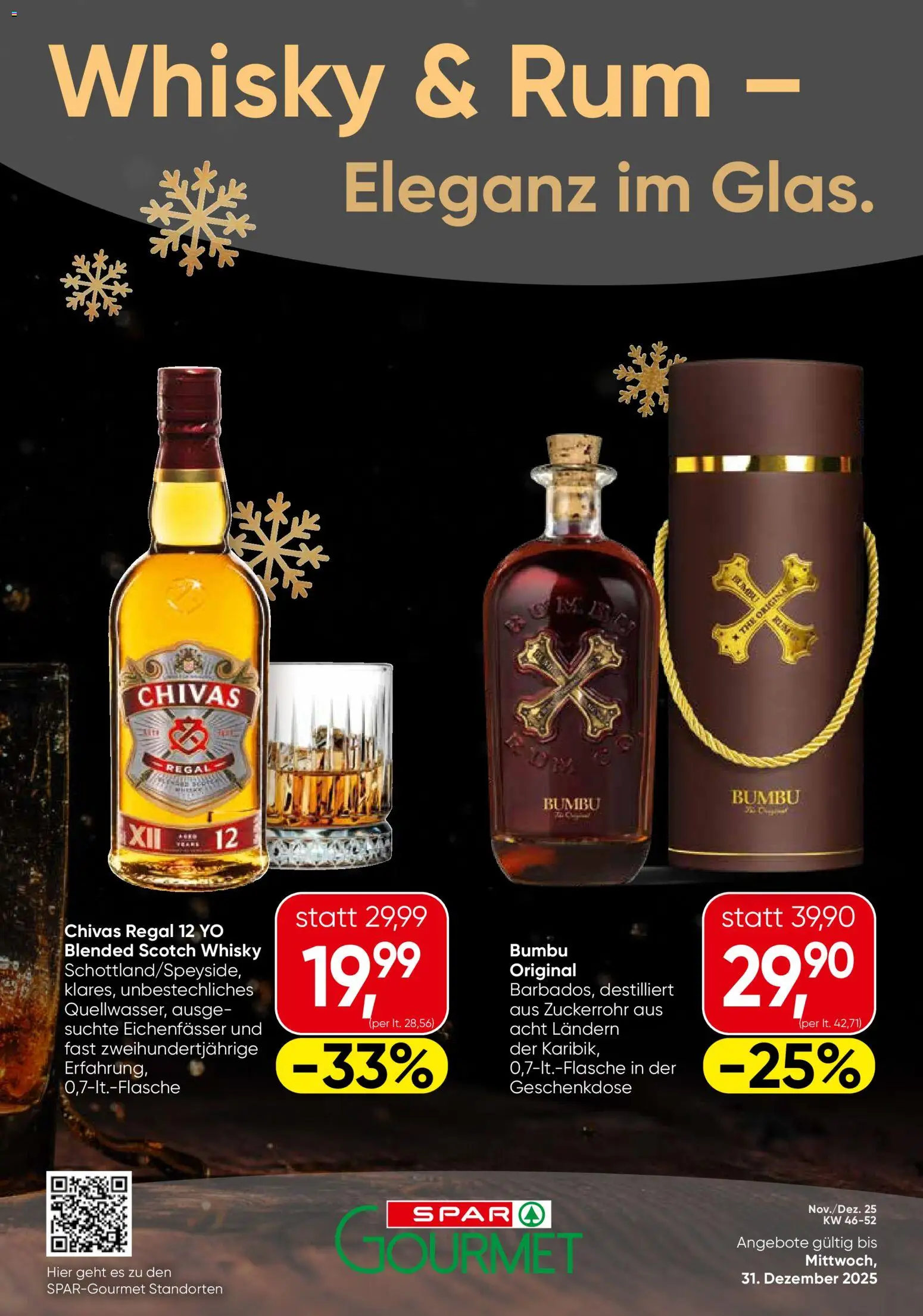 SPAR Gourmet Whisky & Rum Burgenland gültig ab 08.11.2025 | Seite: 1 | Produkte: Regal