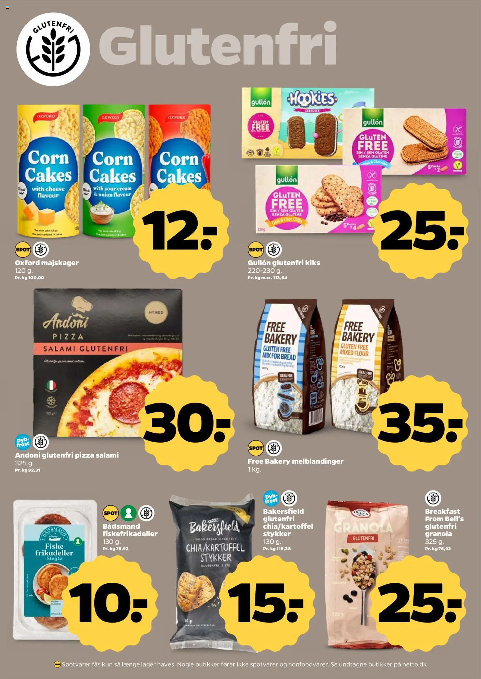 Netto tilbudsavis – gyldig fra 17.01.2026 | Side: 16 | Produkter: Salami, Pizza, Majskager, Frikadeller