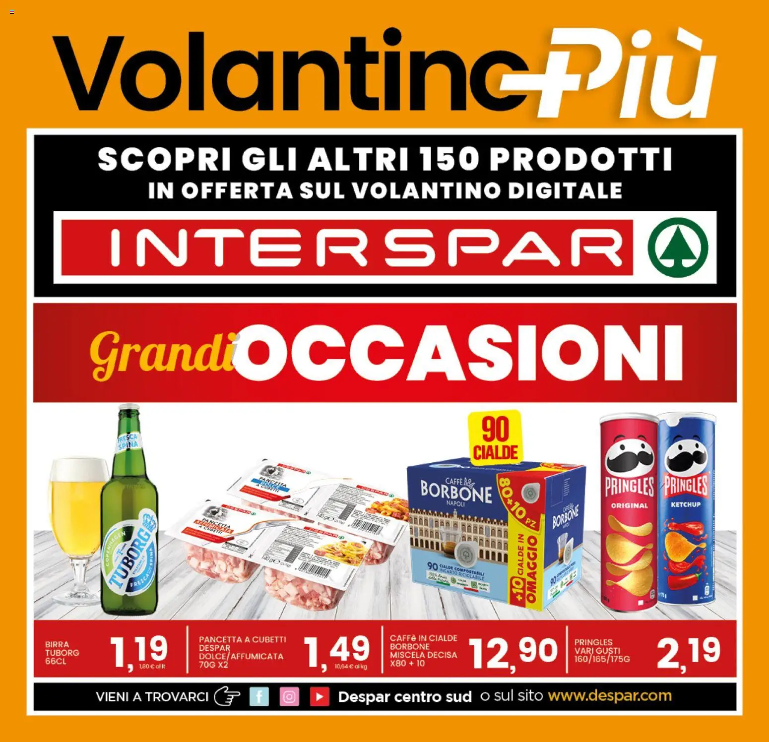Volantino Interspar del 23.02.2026 | Pagina: 21 | Prodotti: Caffè, Birra, Ketchup, Pancetta