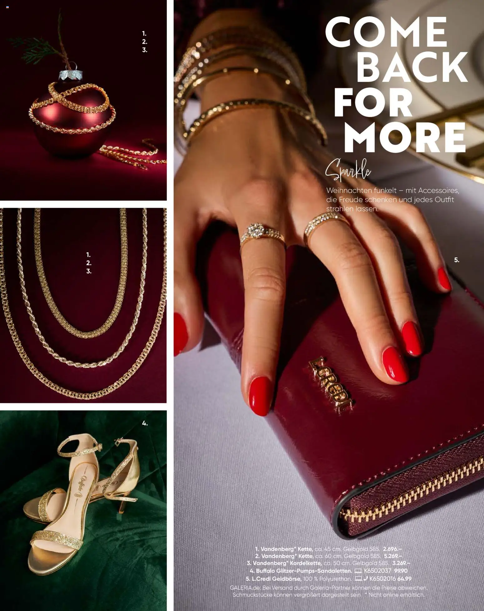 Galeria Karstadt Kaufhof  Weihnachtsmagazin Come back for more – gültig ab 12.11.2025 | Seite: 6