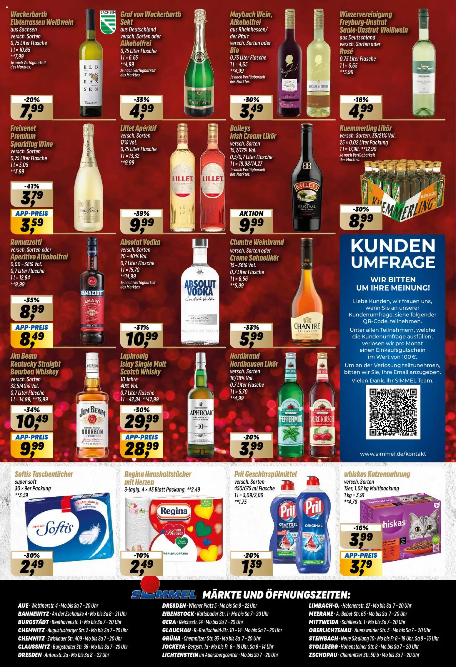 Simmel Prospekt 	 – gültig ab 22.12.2025 | Seite: 8 | Produkte: Likör, Lillet, Pril, Bourbon