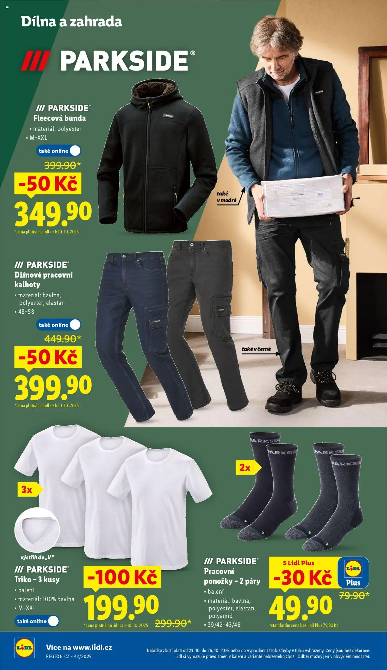 Lidl leták - Spotřební zboží od 20.10.2025 | Strana: 30 | Produkty: Bunda, Kalhoty, Ponožky, Zahrada