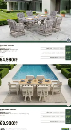 10.04.2026 tarihinden itibaren geçerli olan Metro kataloğu önizlemesi | Sayfa: 26 | Ürünler: Koltuk, Masa, Krem, Su