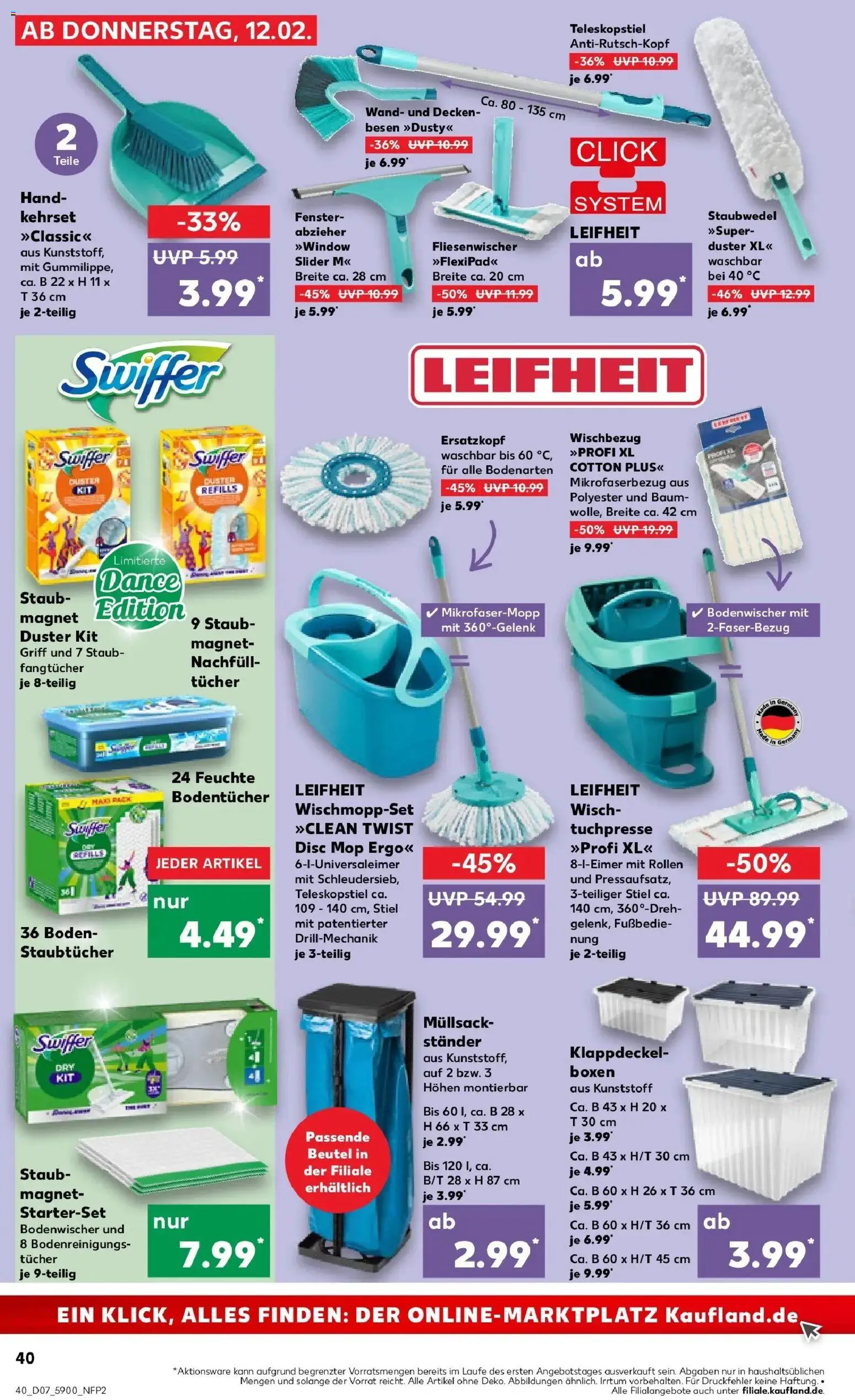 Kaufland prospekt Zwickau	 – gültig ab 16.02.2026 | Seite: 40 | Produkte: Swiffer