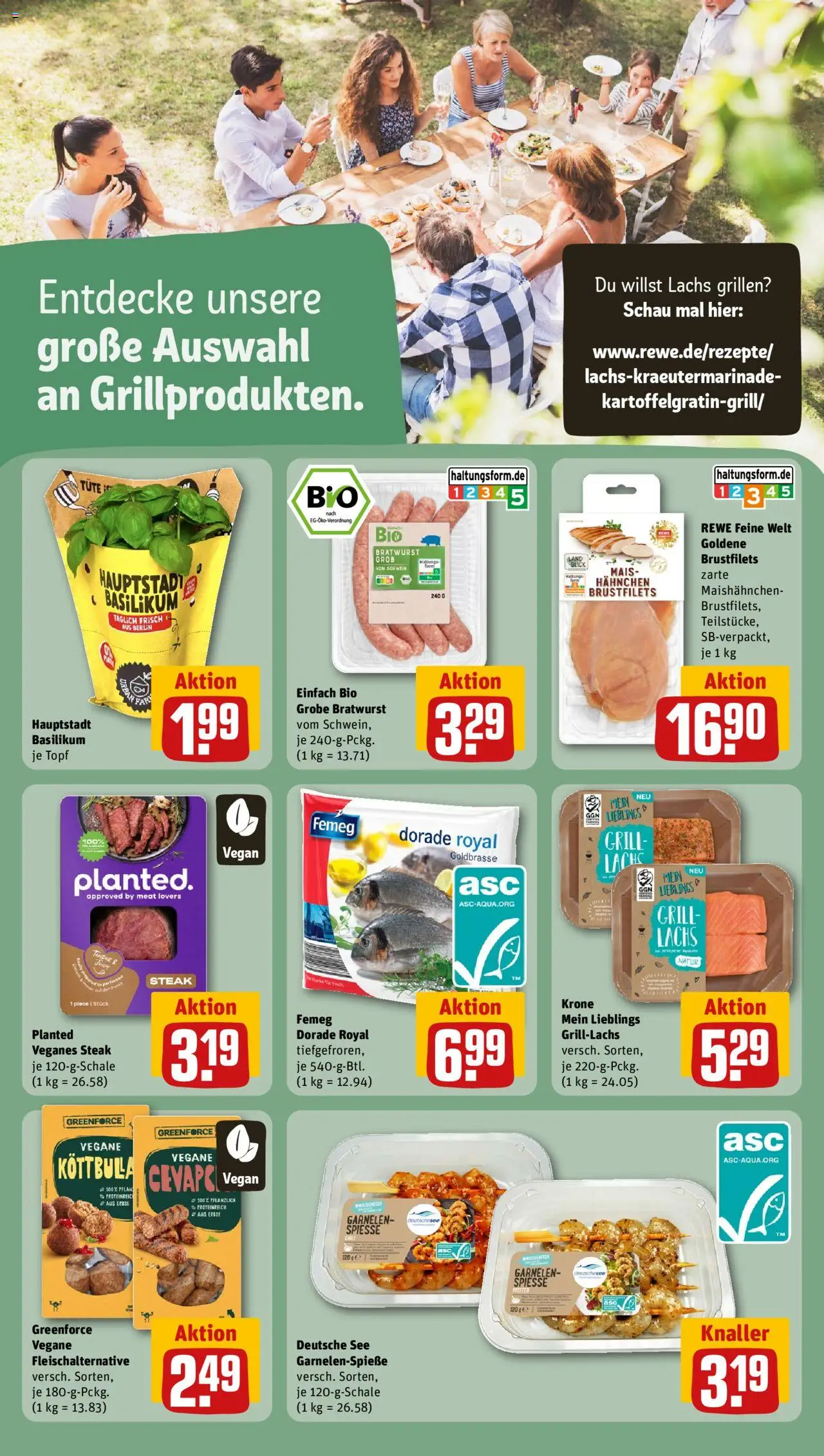 Rewe Prospekt 	 - gültig ab dem 25.08.2025 | Seite: 12 | Produkte: Grill, Bratwurst, Garnelen, Pfeffer
