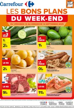 Carrefour - Prévisualisation de Carrefour catalogue les bons plans du week-end valide à partir de 12.09.2025