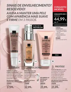 Pré-visualização Skin Renewal Sérum Renovador, Sérum poderoso com Tecnologia Protinol™ e niacinamida para uma pele visivelmente mais lisa, preenchida e firme. válido de 01.03.2026 | Página: 37