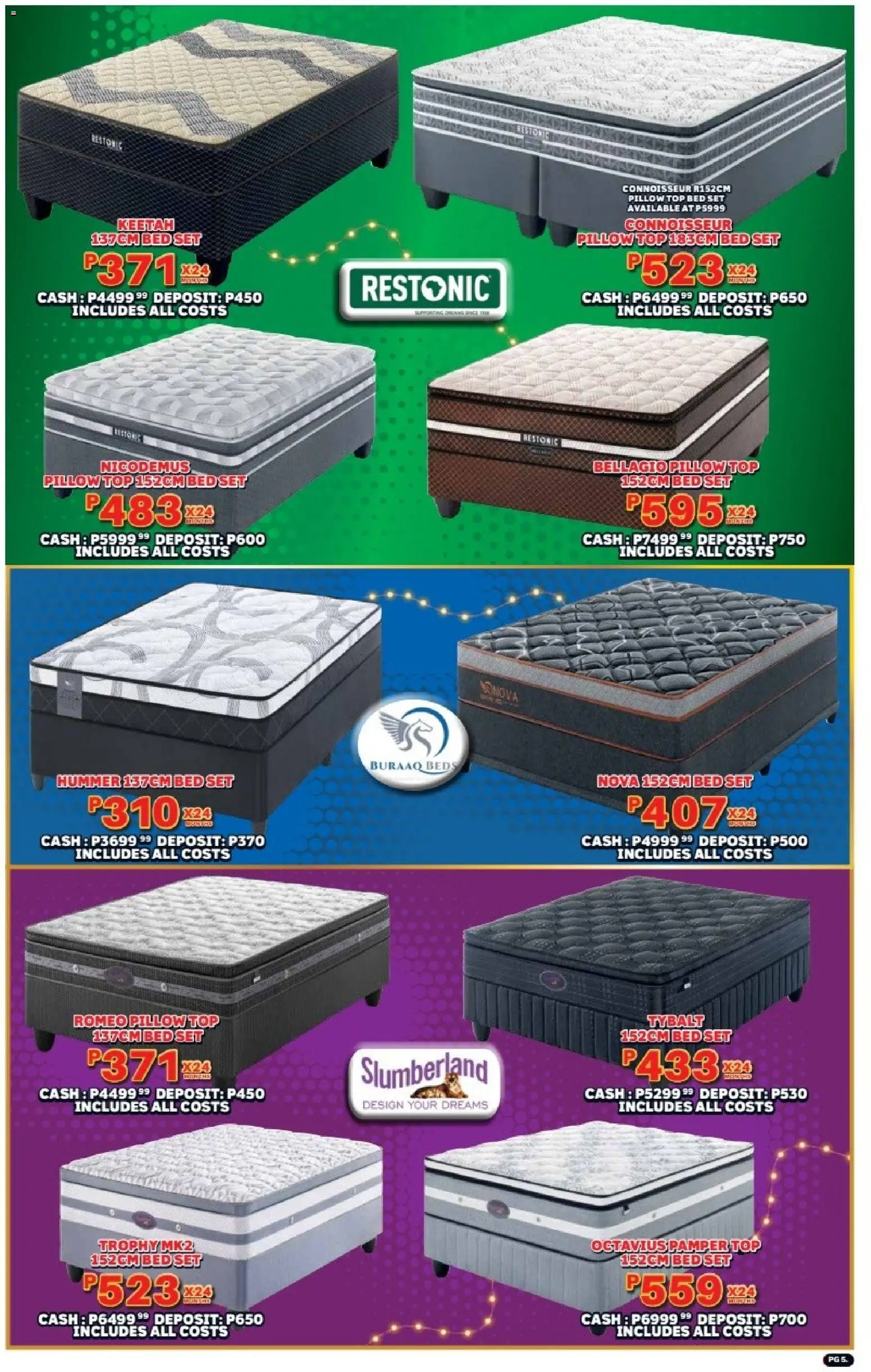 New Lewis Stores catalogue – valid from 08.12.2025 | Page: 5 | Products: Bed, Pillow