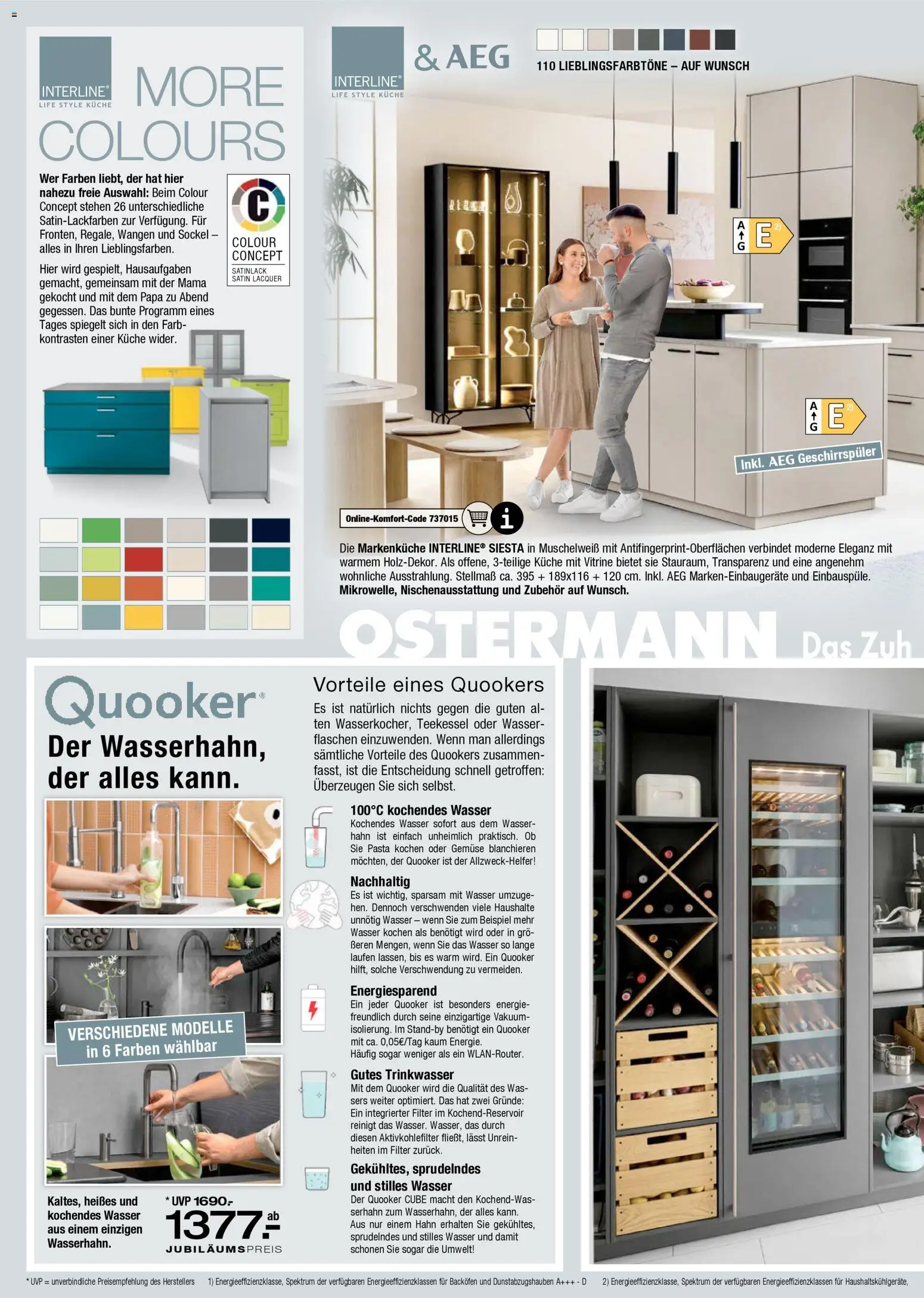 Ostermann Küchen Spezial – gültig ab 06.03.2026 | Seite: 16 | Produkte: AEG, Geschirrspüler, Vitrine, Pasta