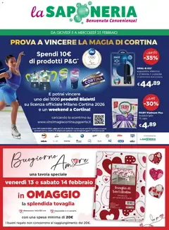 Anteprima del volantino Volantino La Saponeria valido a partire dal 05.02.2026