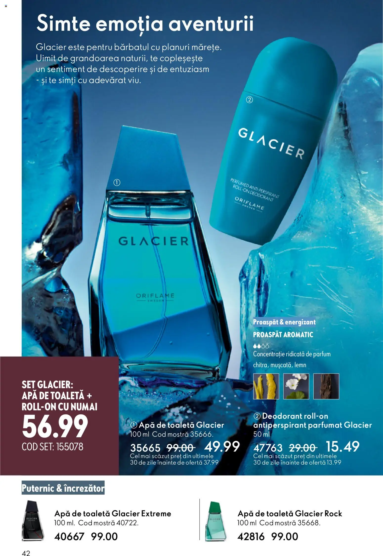 Noul catalog Oriflame – valabil de la 21.01.2026 | Pagină: 42 | Produse: Parfum, Apă de toaletă, Antiperspirant, Apă