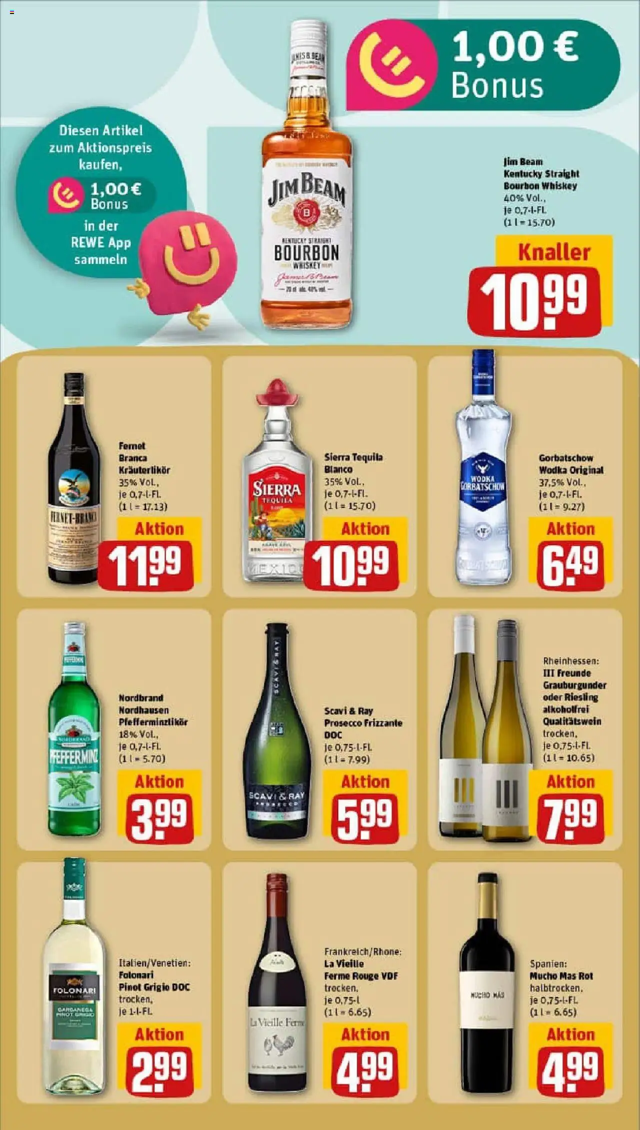 Rewe prospekt Marburg	 – gültig ab 28.09.2025 | Seite: 17 | Produkte: Rouge, Prosecco, Wodka, Fernet branca