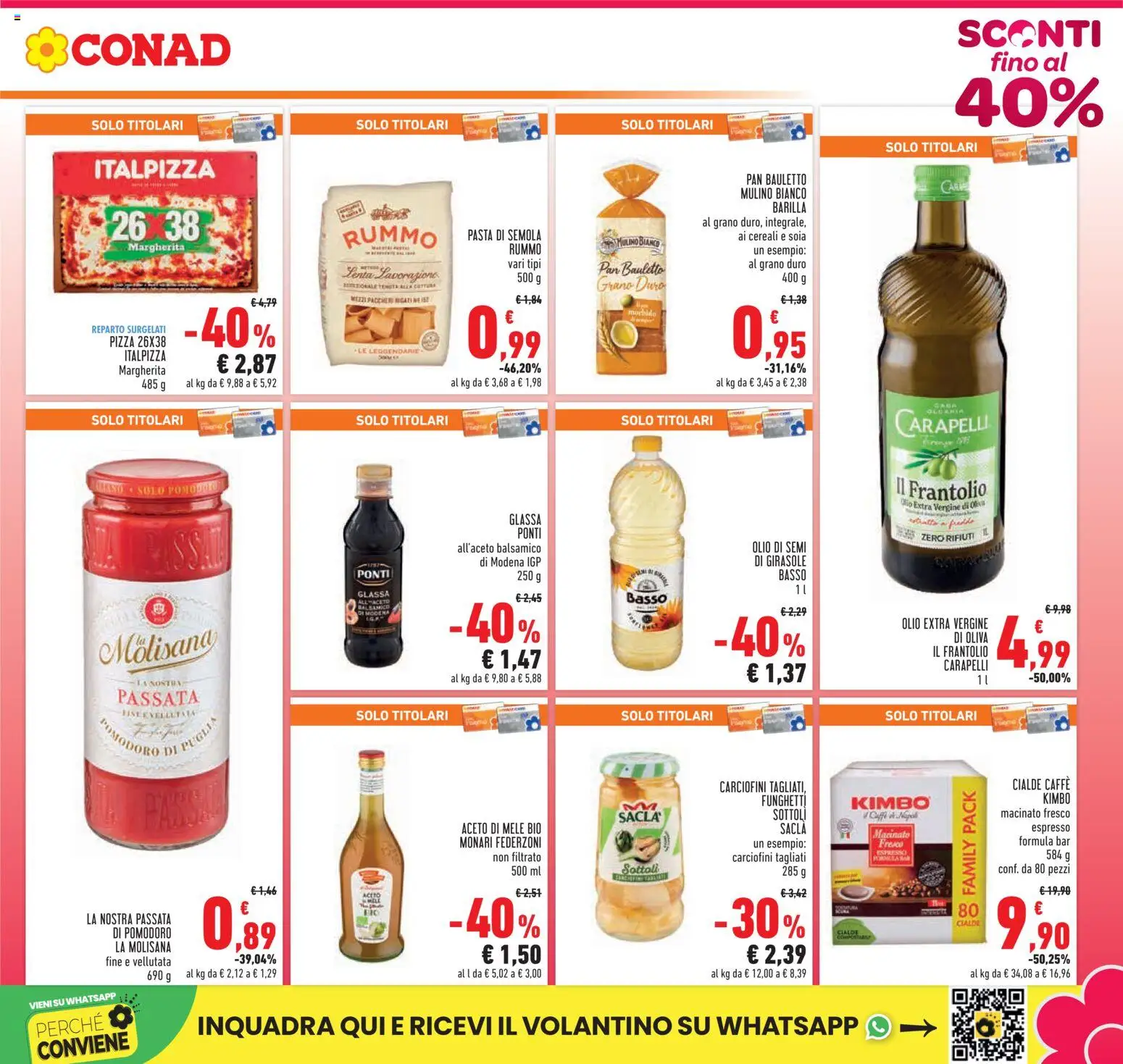 Volantino Conad del 01.12.2025 | Pagina: 3 | Prodotti: Pizza, Aceto, Glassa, Macinato