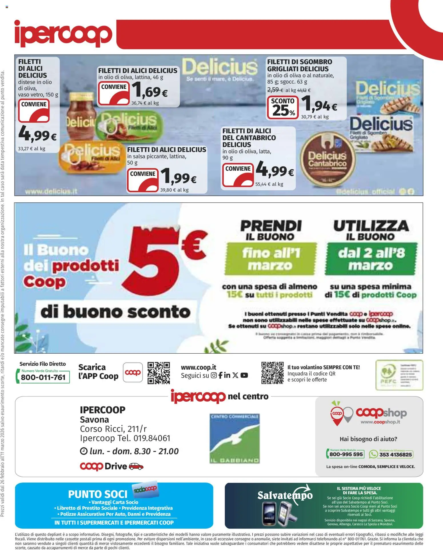 Volantino Ipercoop del 26.02.2026 | Pagina: 31 | Prodotti: Tè, Salsa, Olio, Olio di Oliva