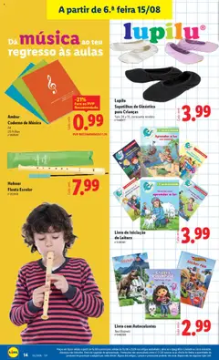 Lupilu Sapatilhas de Ginástica para Crianças, Tam. 24 a 35, consoante modelo │ válido de 15.08.2025 | Página: 14 | Produtos: Caderno, Notebook, Sapatilhas