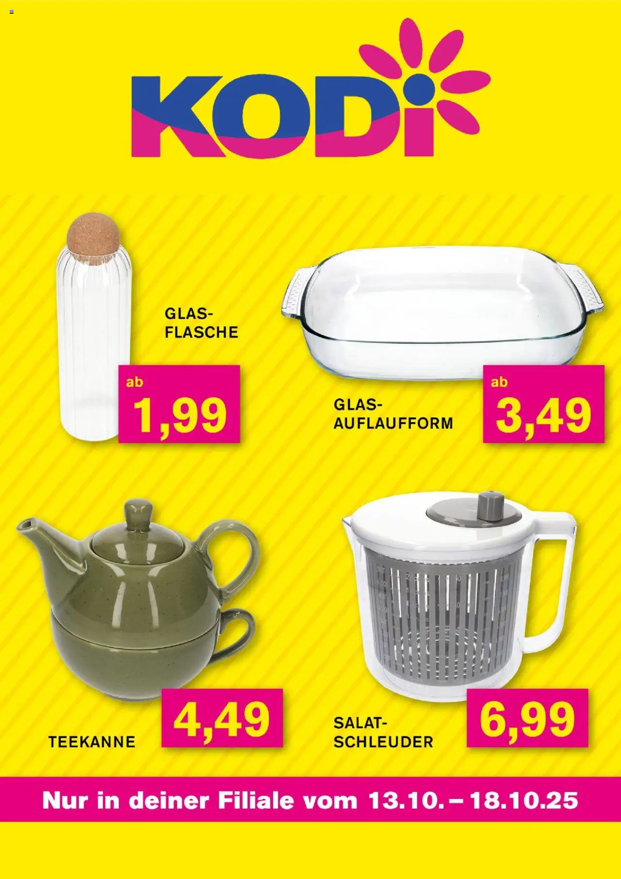 KODi Prospekt 	 – gültig ab 13.10.2025 | Seite: 2 | Produkte: Teekanne, Salat