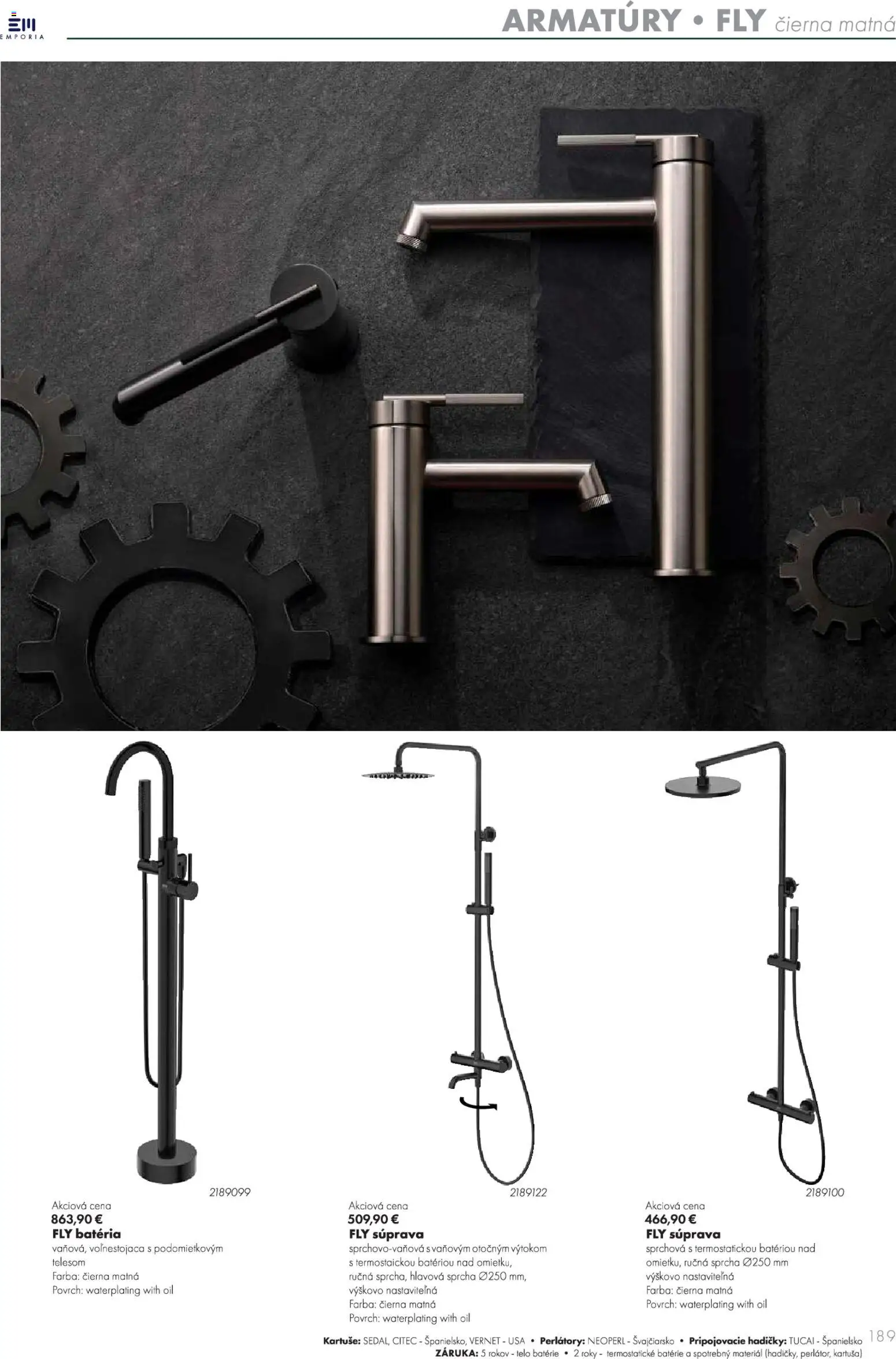 Nové Ingema akcie – leták je platný od 29.10.2025 | Strana: 191 | Produkty: Batéria, Sprcha