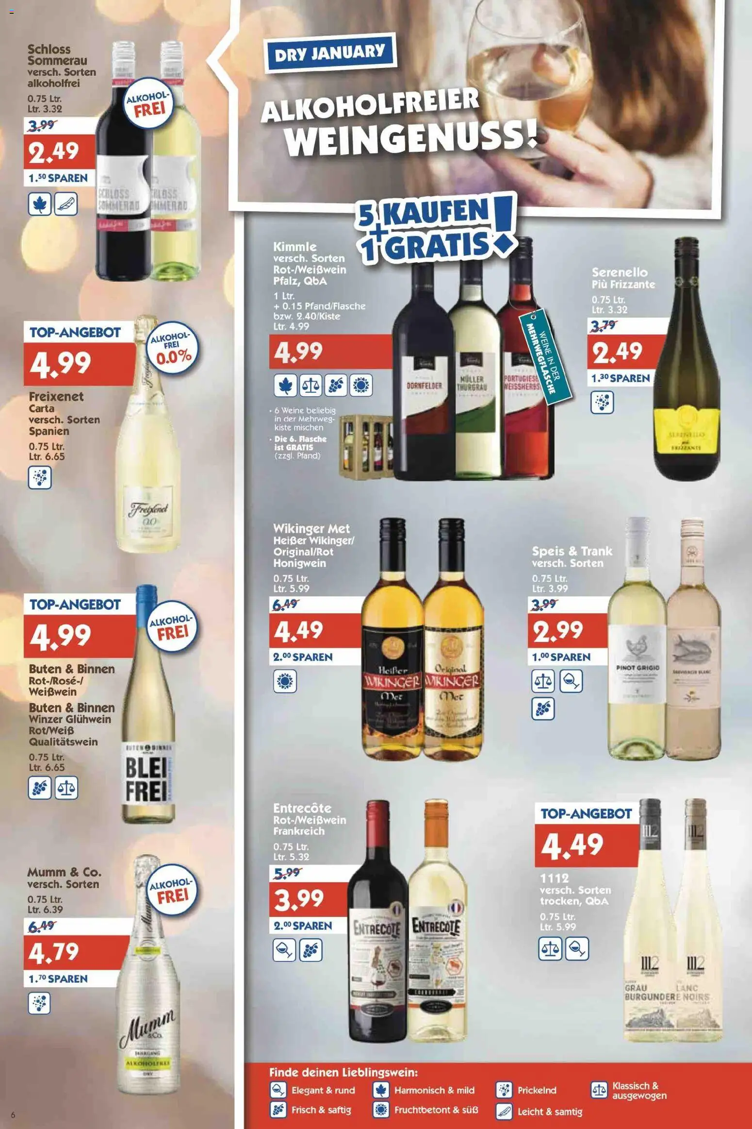 HOL’AB! Prospekt – gültig ab 05.01.2026 | Seite: 6 | Produkte: Freixenet, Weißwein, Entrecote