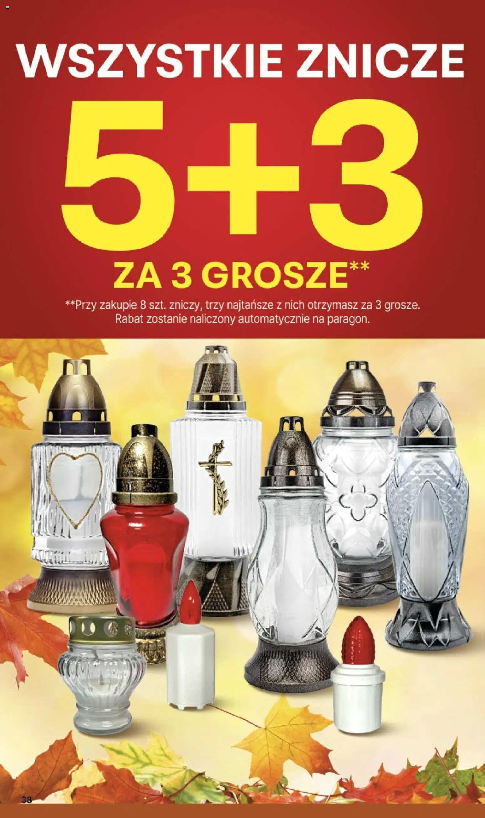 Delikatesy Centrum Gazetka - Sklepy Własne od 30.10.2025 | Strona: 38 | Produkty: Znicze