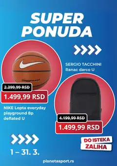 Planeta Sport katalog - pregled Planeta Sport kataloga - važi od 01.03.2026 | Strana: 5 | Proizvode: Lopta, Ranac