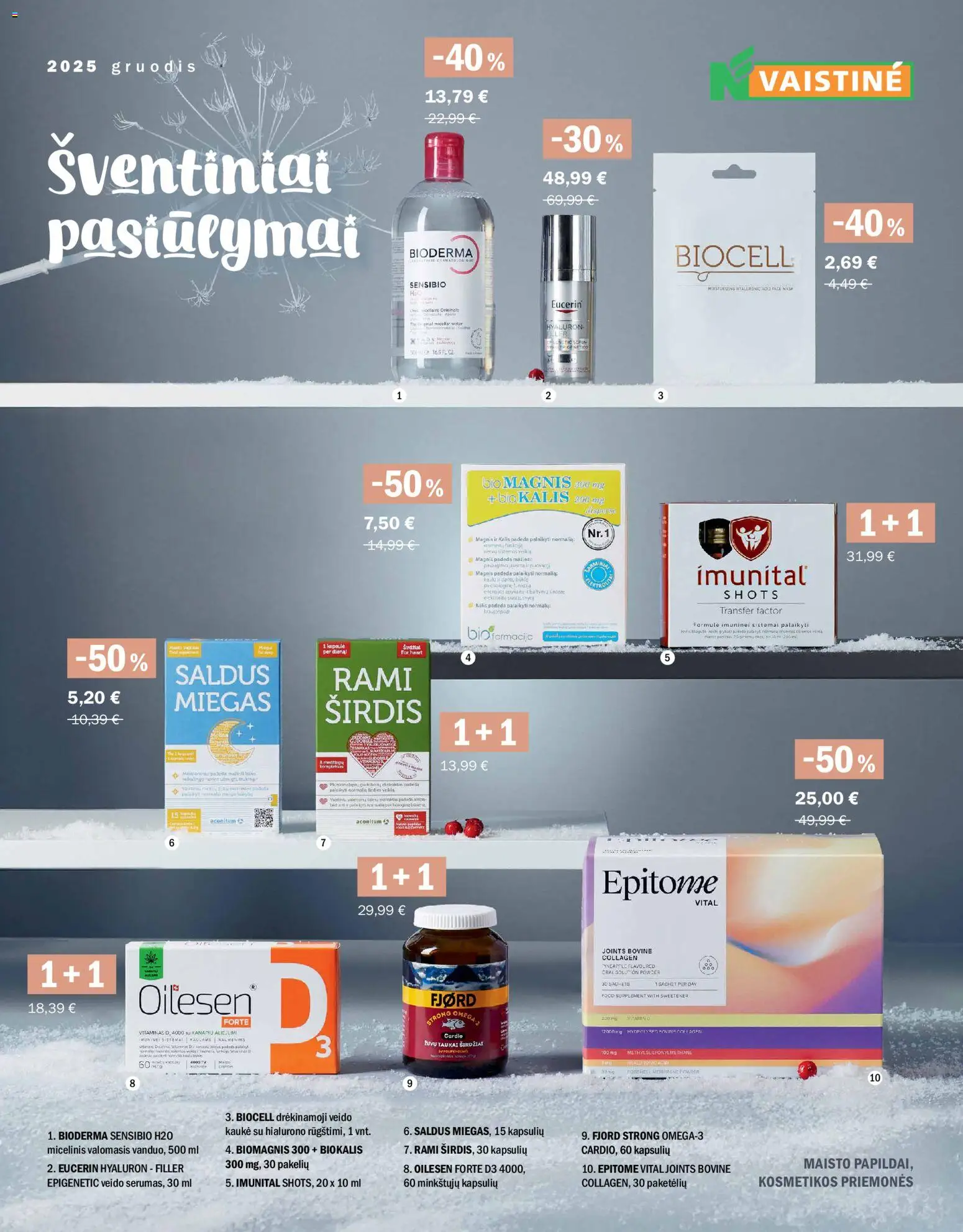 Norfa vaistinė akcijos nuo 01.12.2025 | Puslapis: 1 | Prekių: Tv, Kaukė