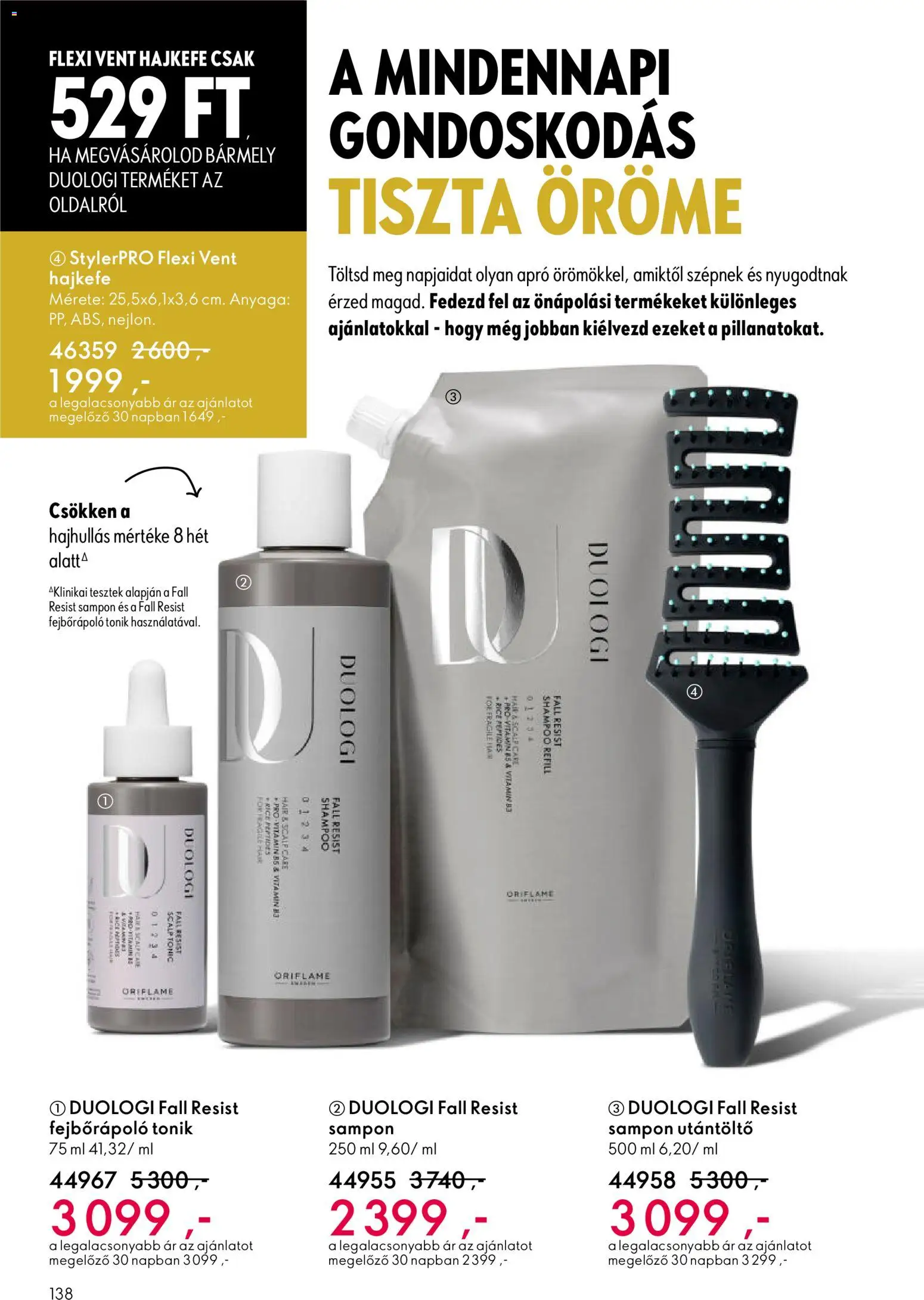 Oriflame akciós ujság - amely érvényes a következő dátumtól: 25.03.2026 | Oldal: 138 | Termékek: Tonic, Sampon