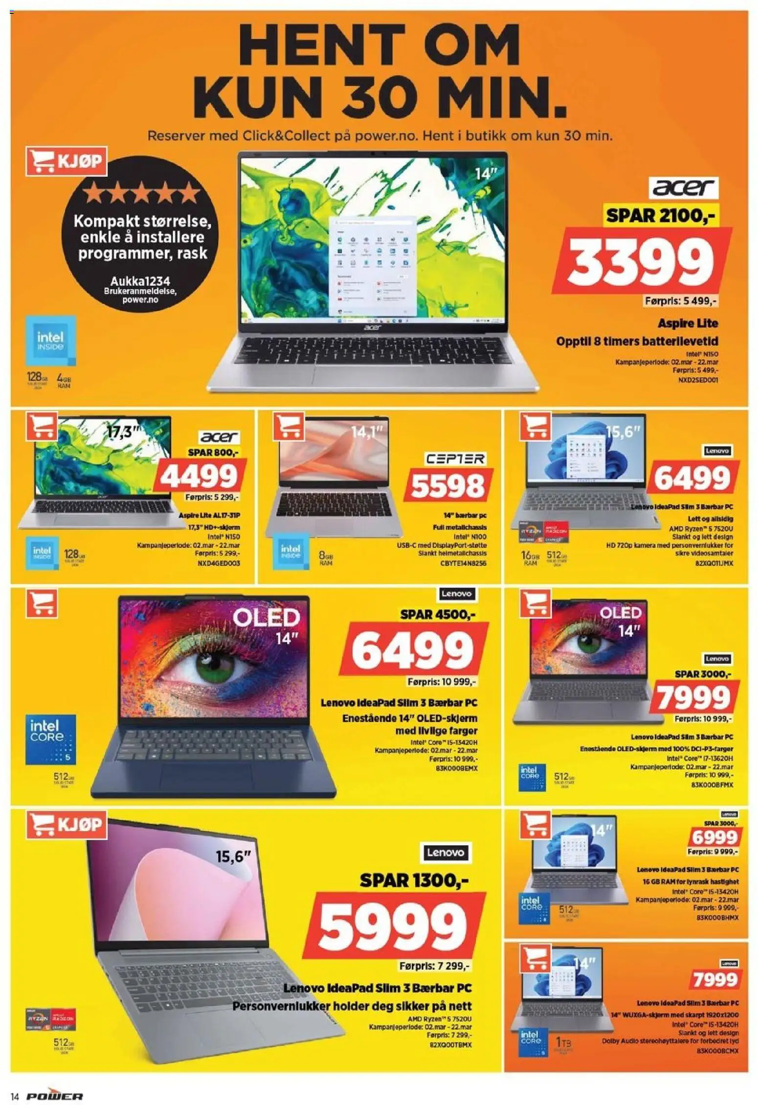 {H1} | Side: 14 | Produkter: Pc, Thon en boite, Lyd, Kamera