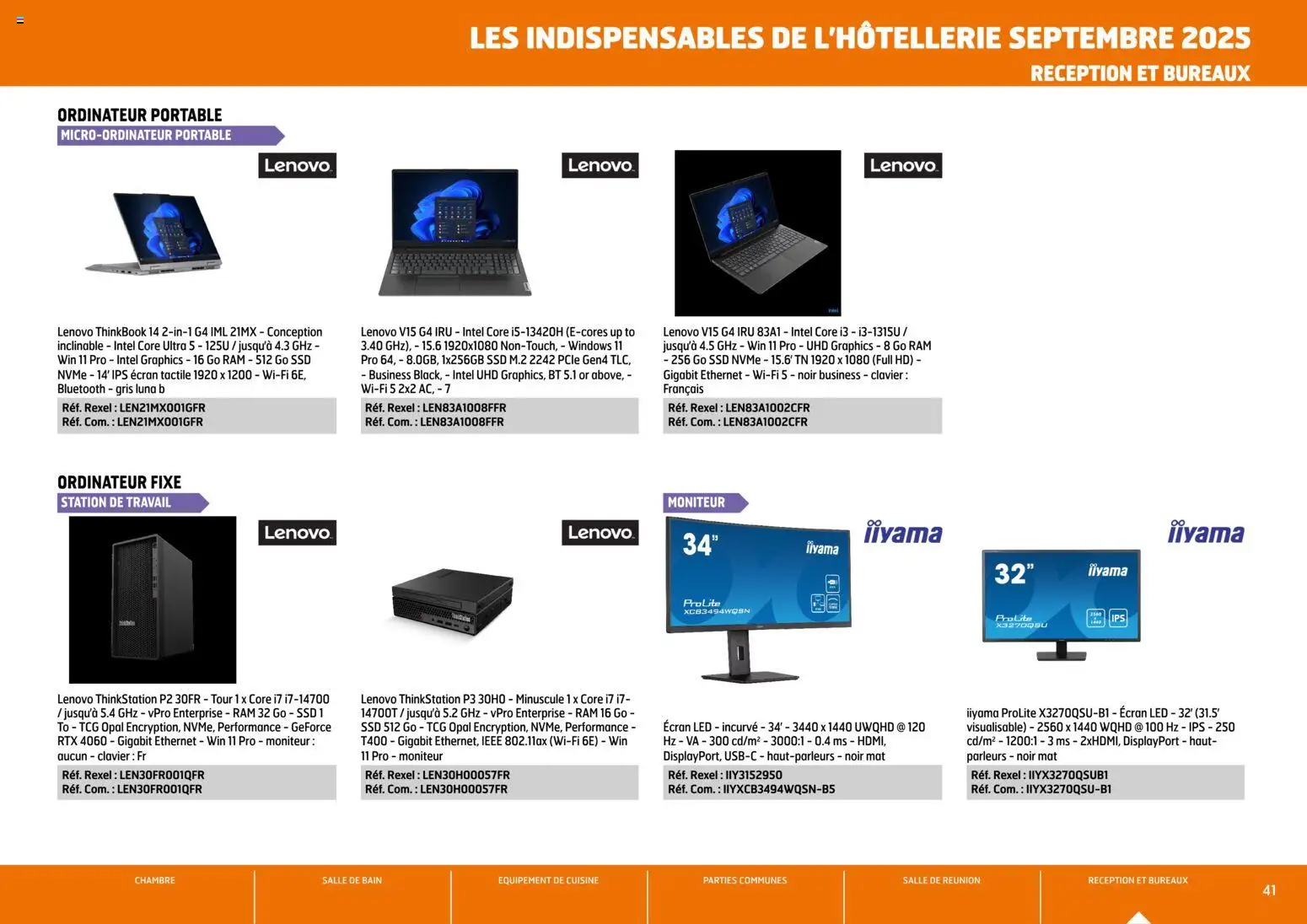 {H1} | Page: 41 | Produits: Moniteur, Ordinateur, Clavier, Portable