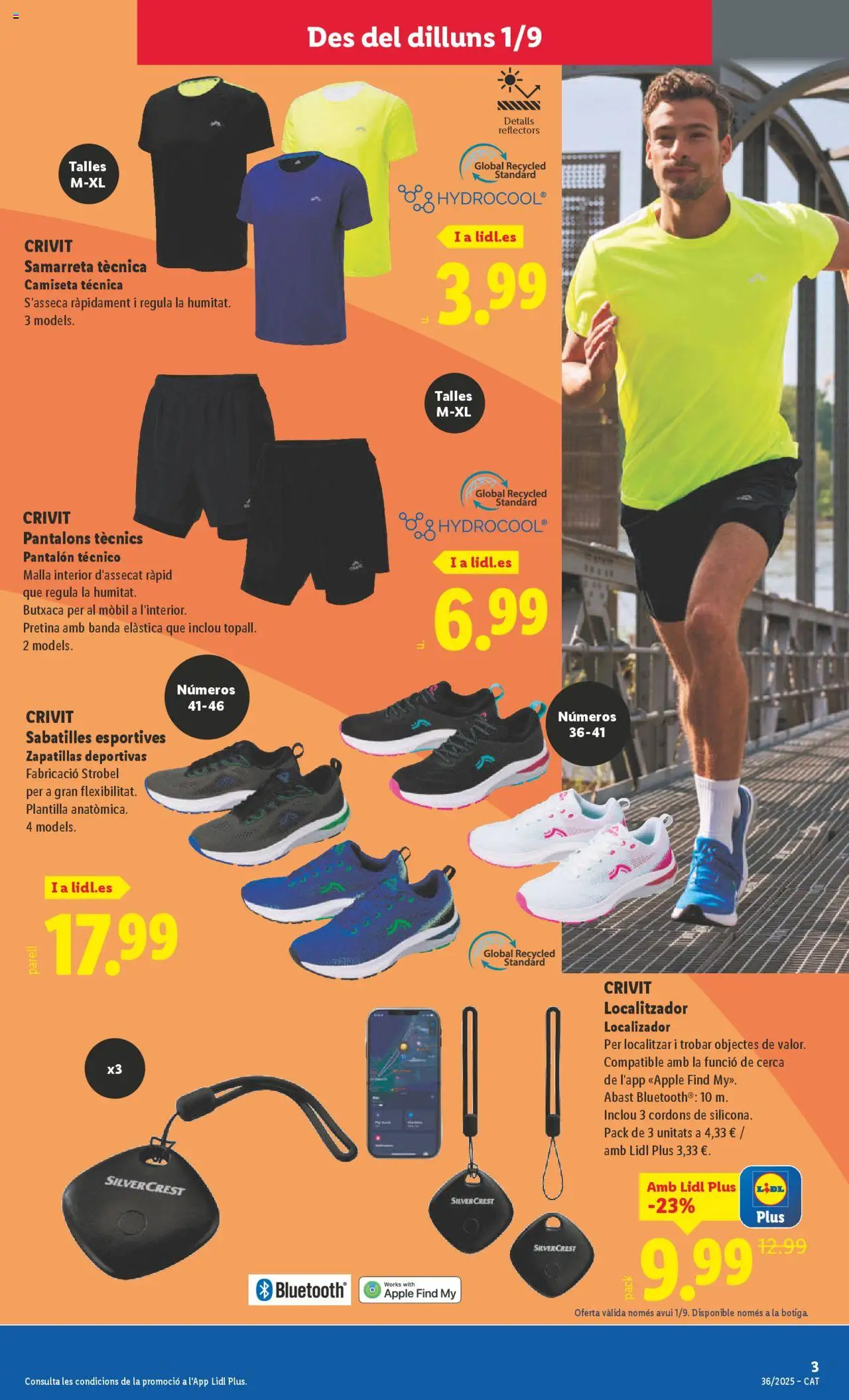 Lidl folleto de bazar │ válido desde el 01.09.2025 | Página: 3 | Productos: Zapatillas deportivas, Zapatillas, Apple