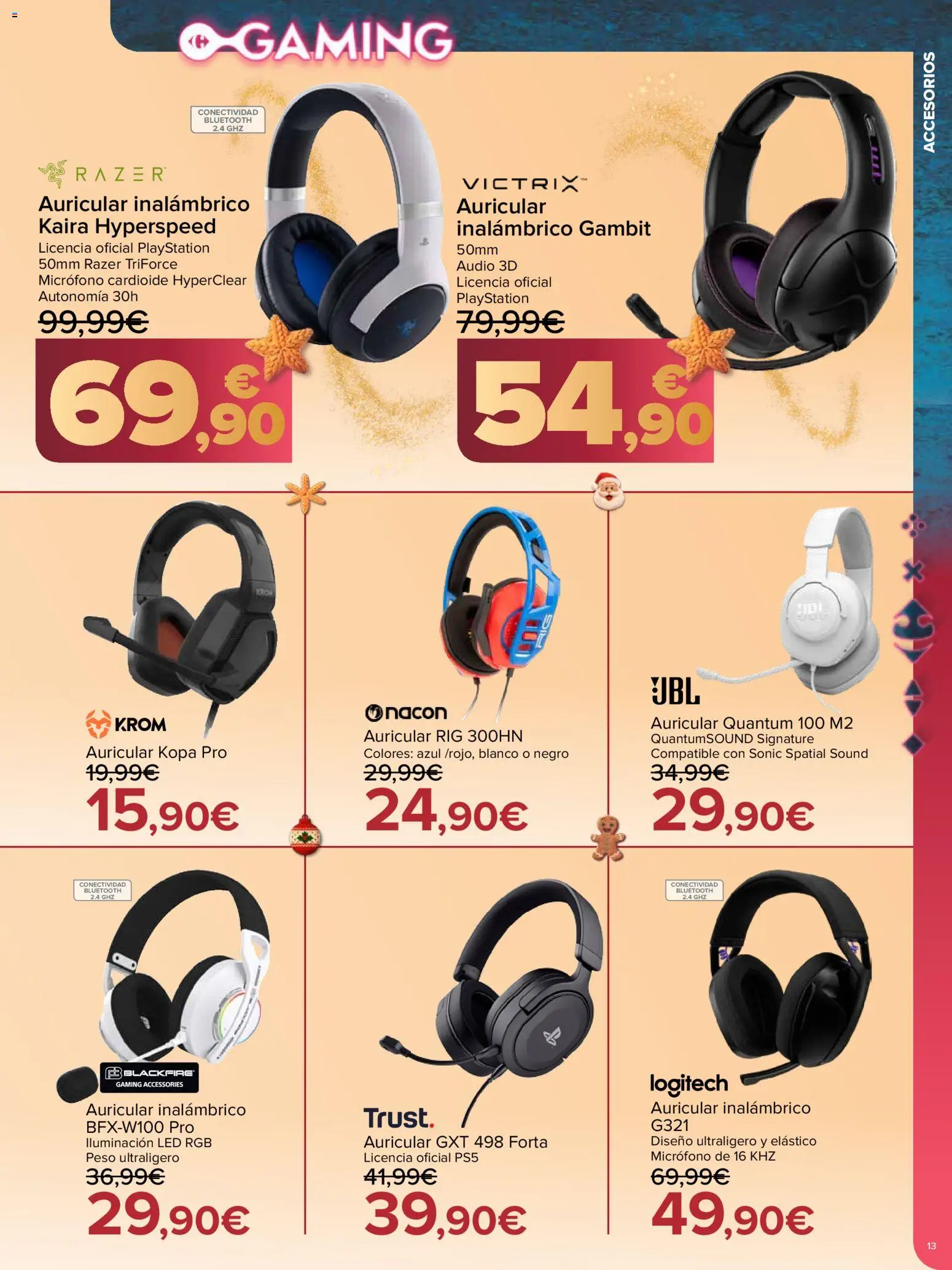 Carrefour folleto │ válido desde el 10.12.2025 | Página: 13 | Productos: Audio, Playstation, Micrófono, Peso