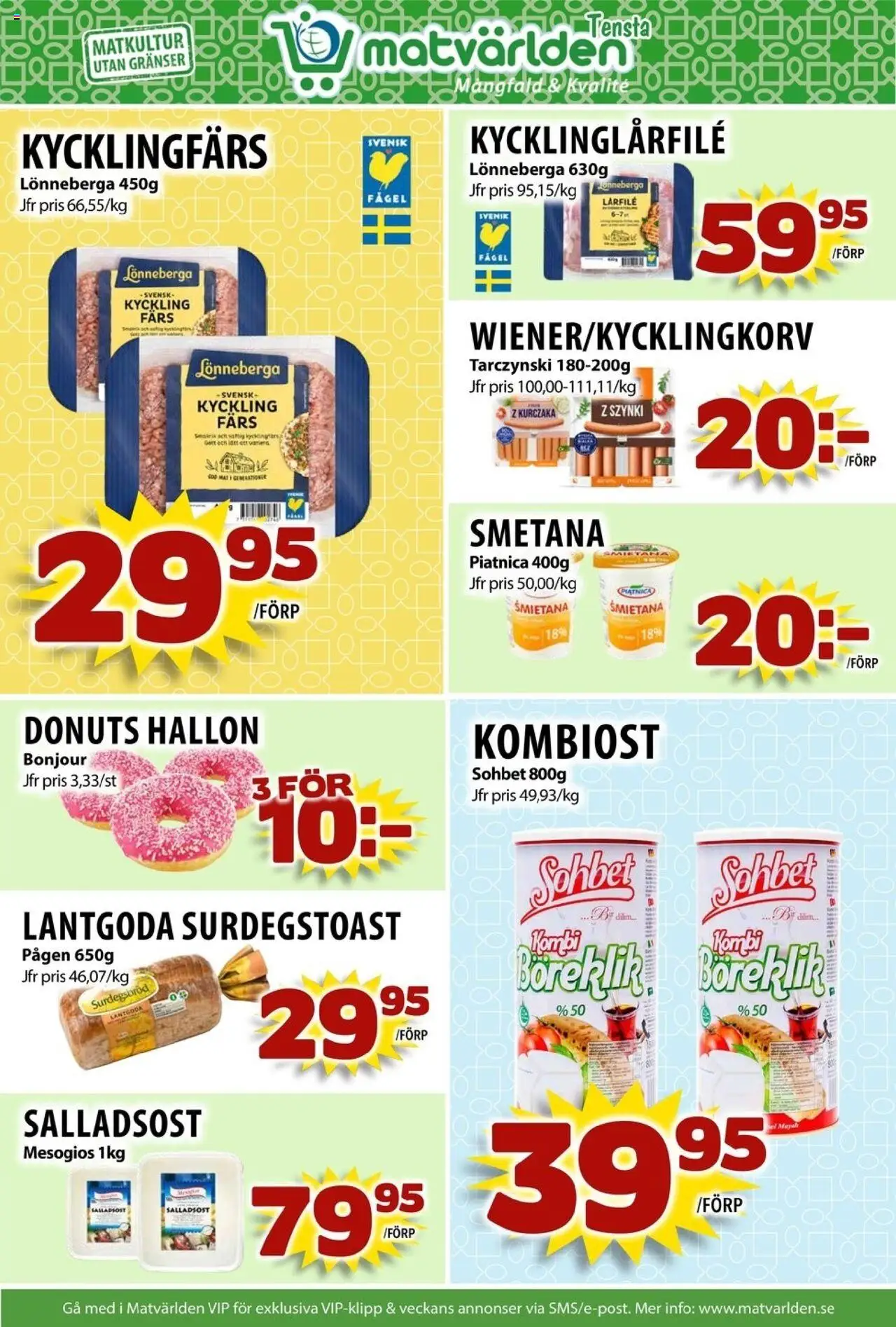 Matvärlden reklamblad aktuell från 08.09.2025 | Sida: 2 | Produkter: Hallon