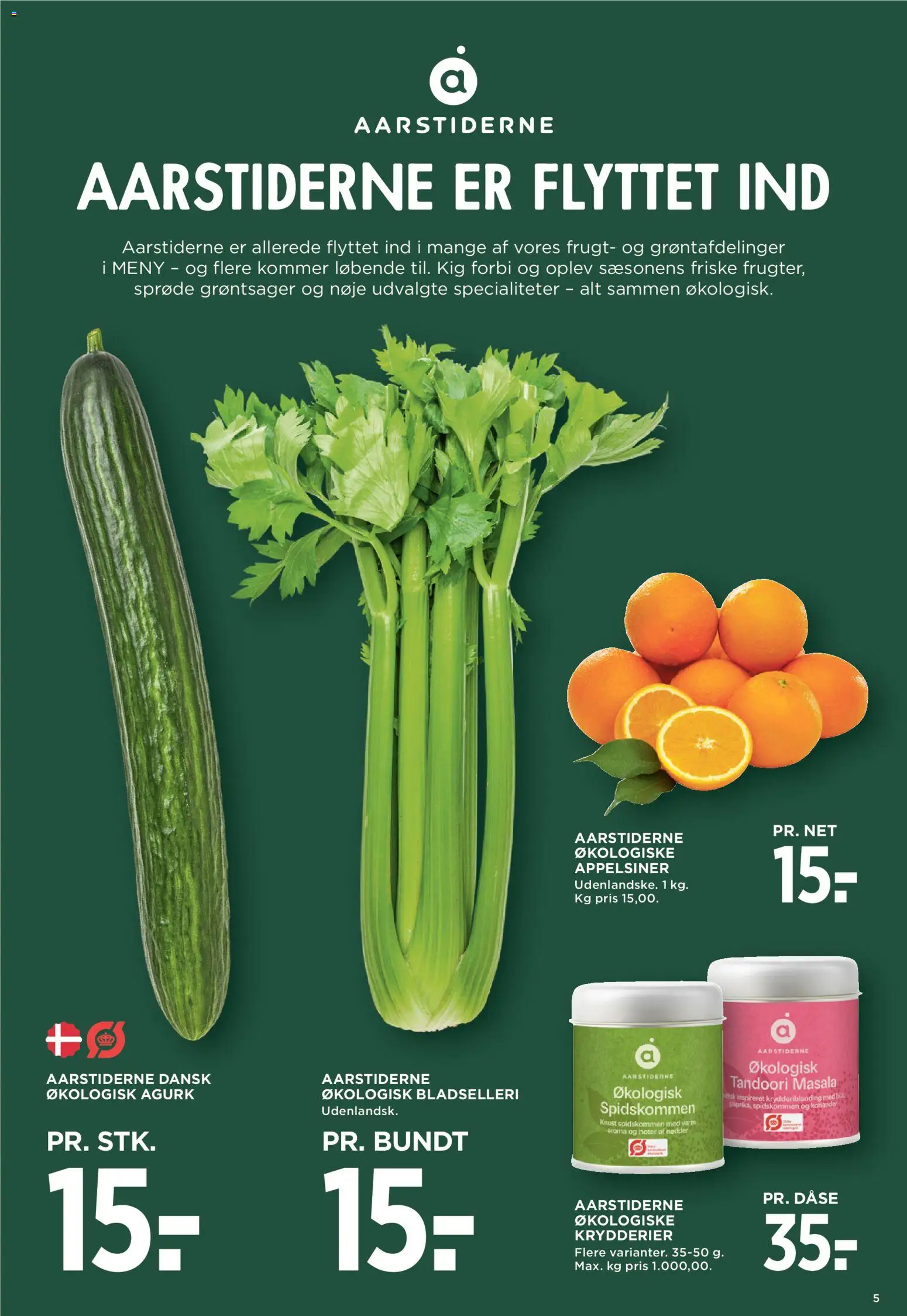 Meny tilbudsavis – gyldig fra 24.04.2026 | Side: 5 | Produkter: Appelsiner, Nødder, Bladselleri, Disk
