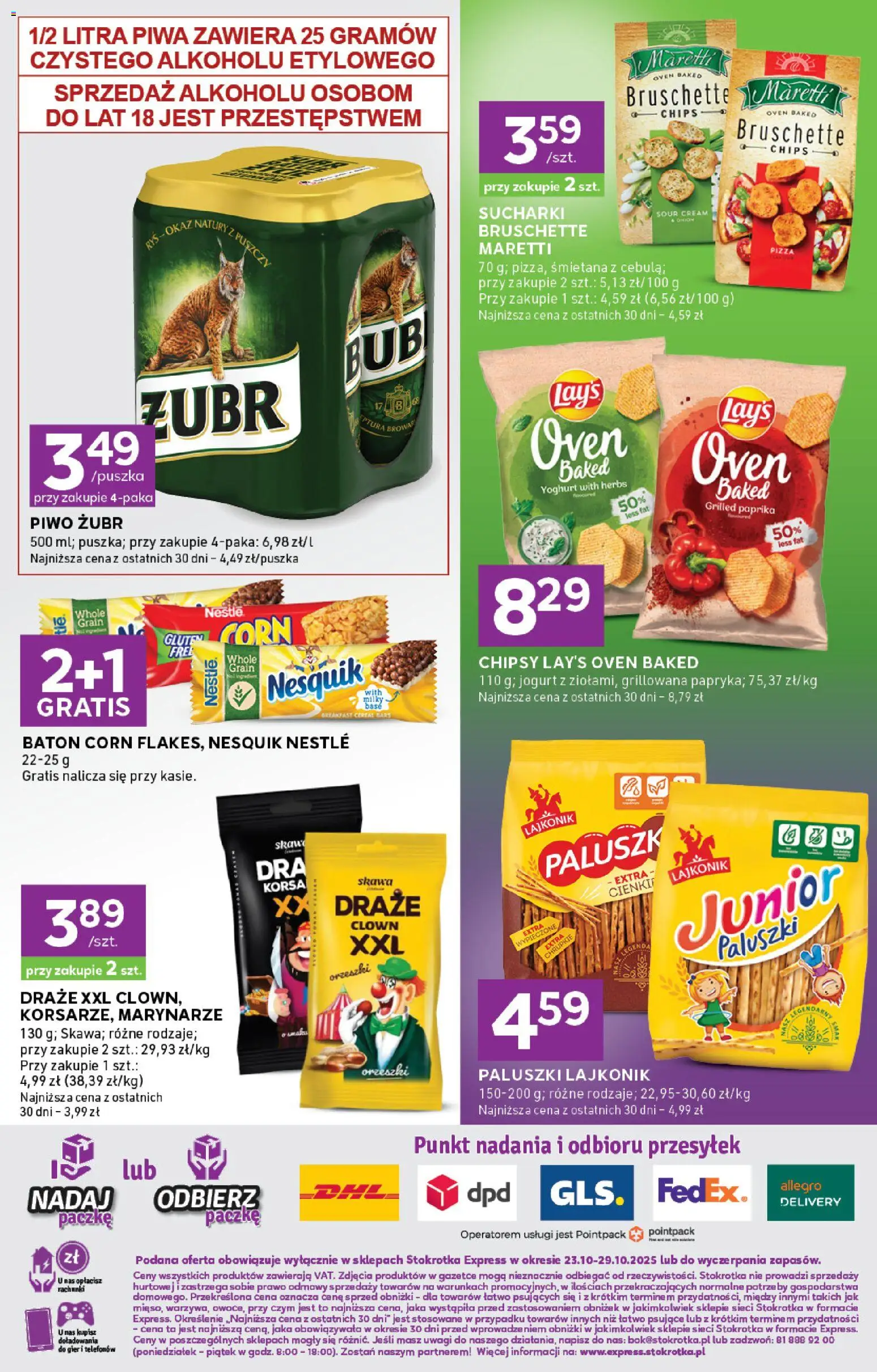 Stokrotka Gazetka - Express od 23.10.2025 | Strona: 6 | Produkty: Piwo żubr, Stokrotka, Pizza, Śmietana