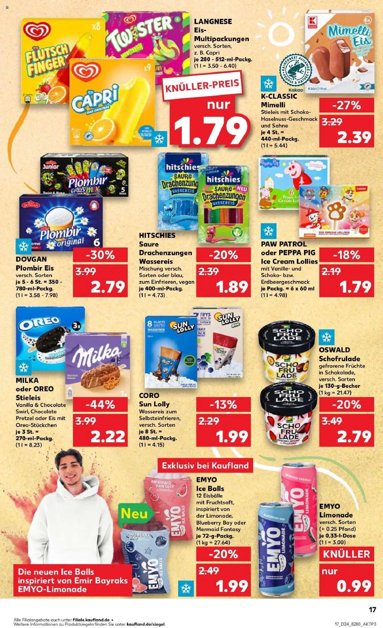 Kaufland prospekt Stadthagen	 - gültig ab dem 16.06.2025 | Seite: 32 | Produkte: Langnese, Milka, Sahne, Eis