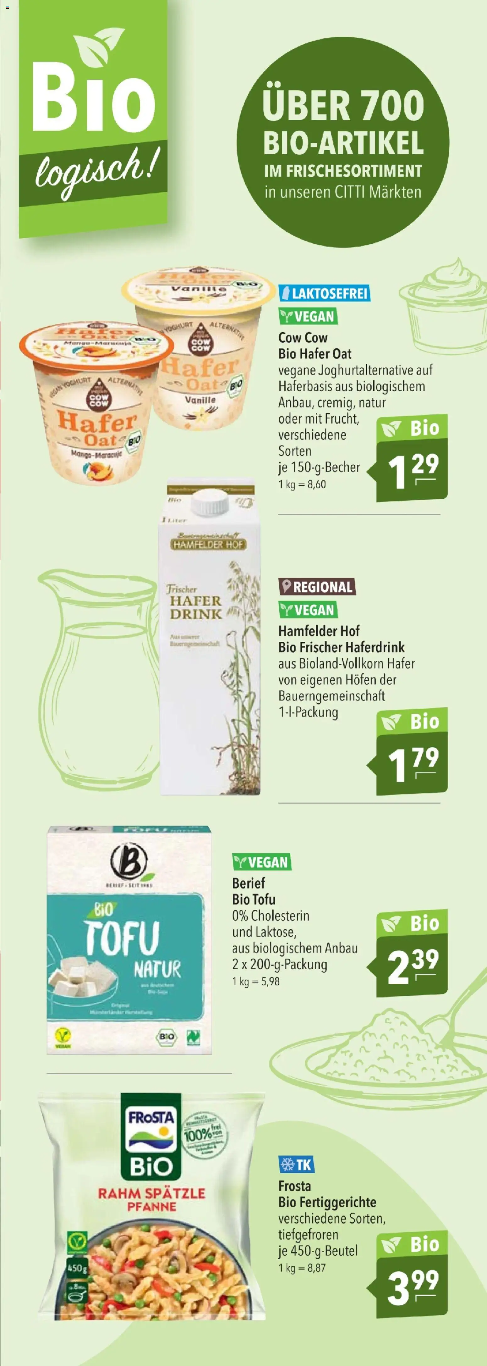CITTI tilbudsavis – gyldig fra 02.01.2026 | Side: 18 | Produkter: Tofu, Yoghurt