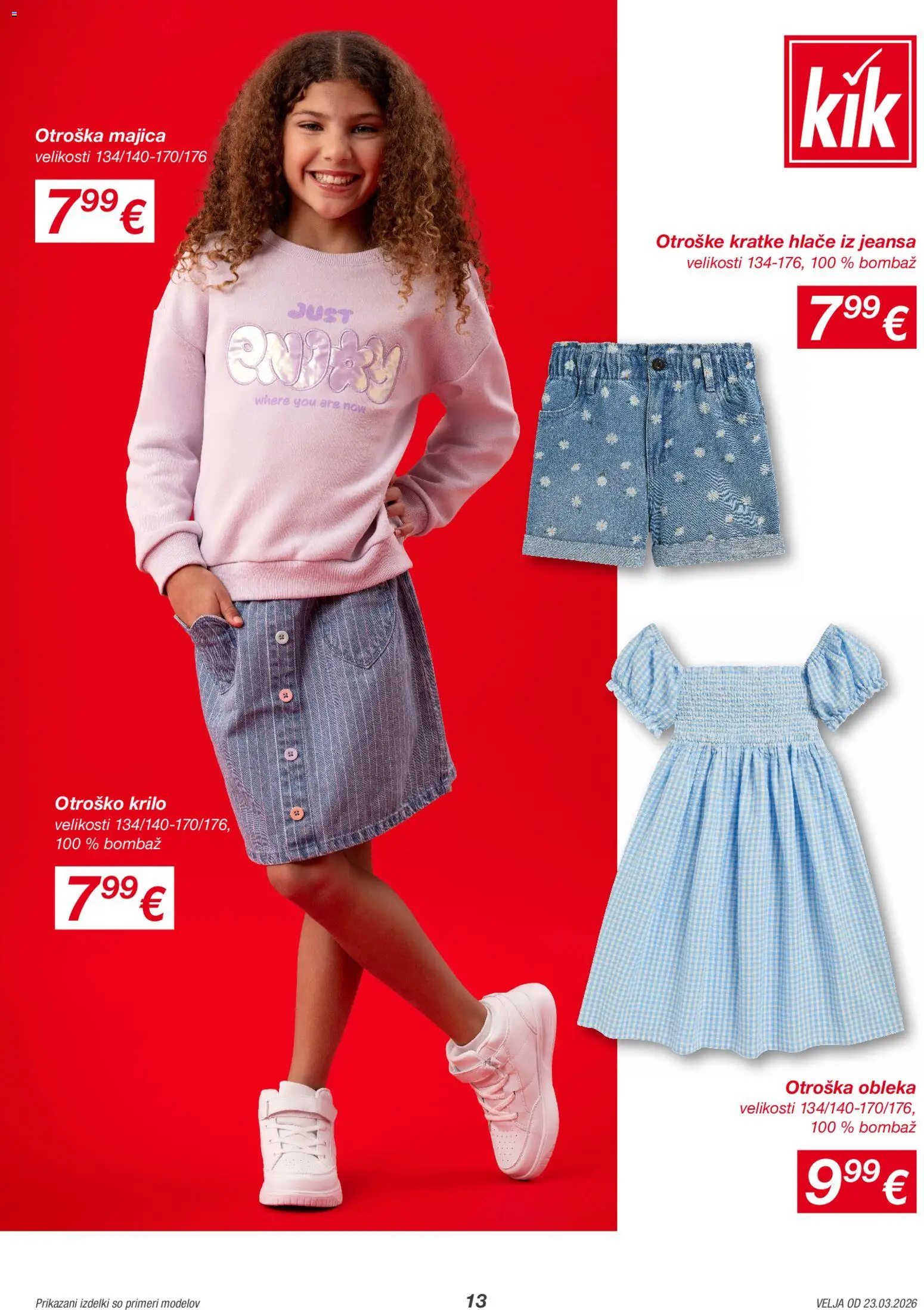 Novi Kik katalog ponudbe – veljaven od 23.03.2026 | Stran: 13