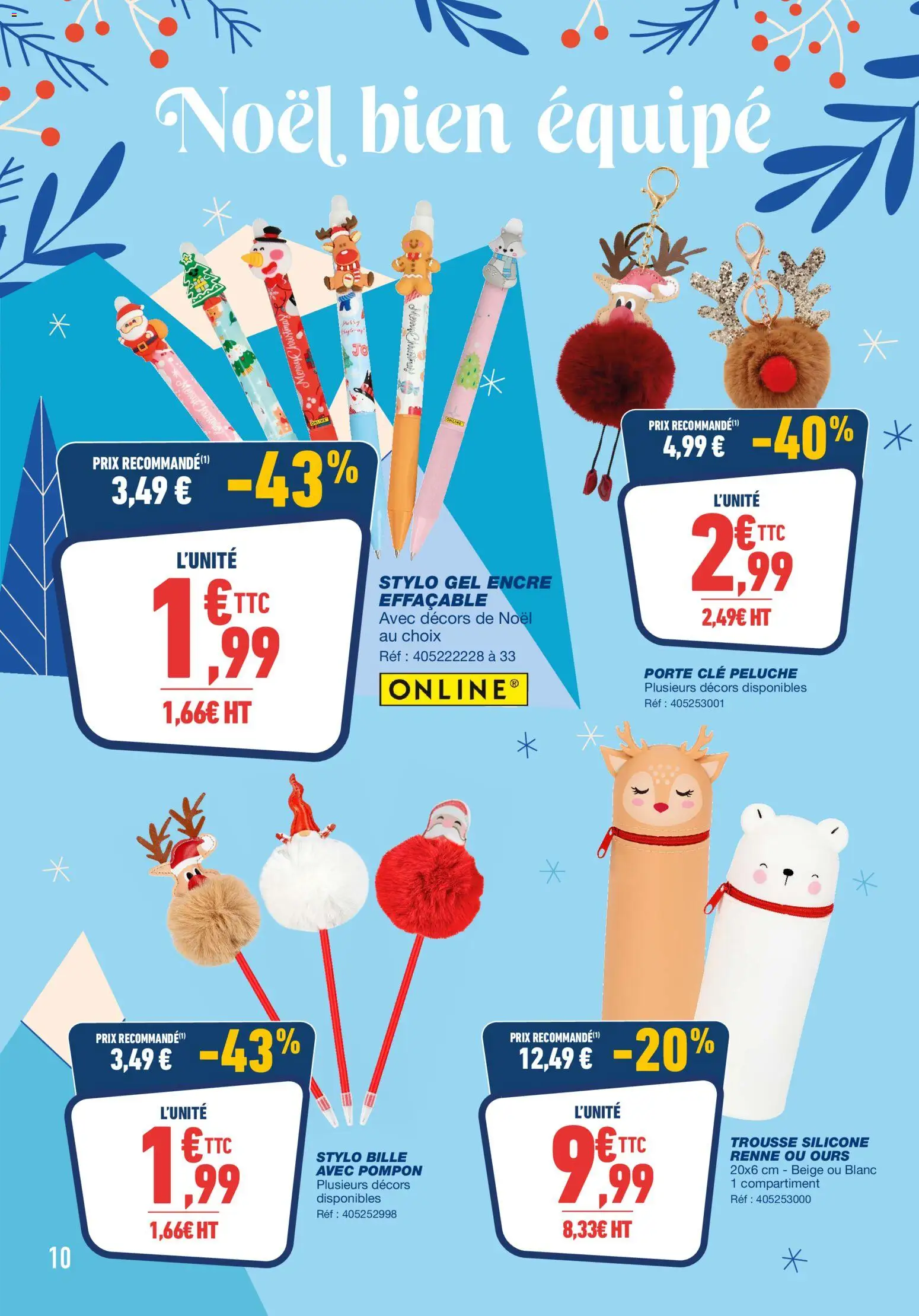 {H1} | Page: 10 | Produits: Clé, Peluche, Porte, Stylo