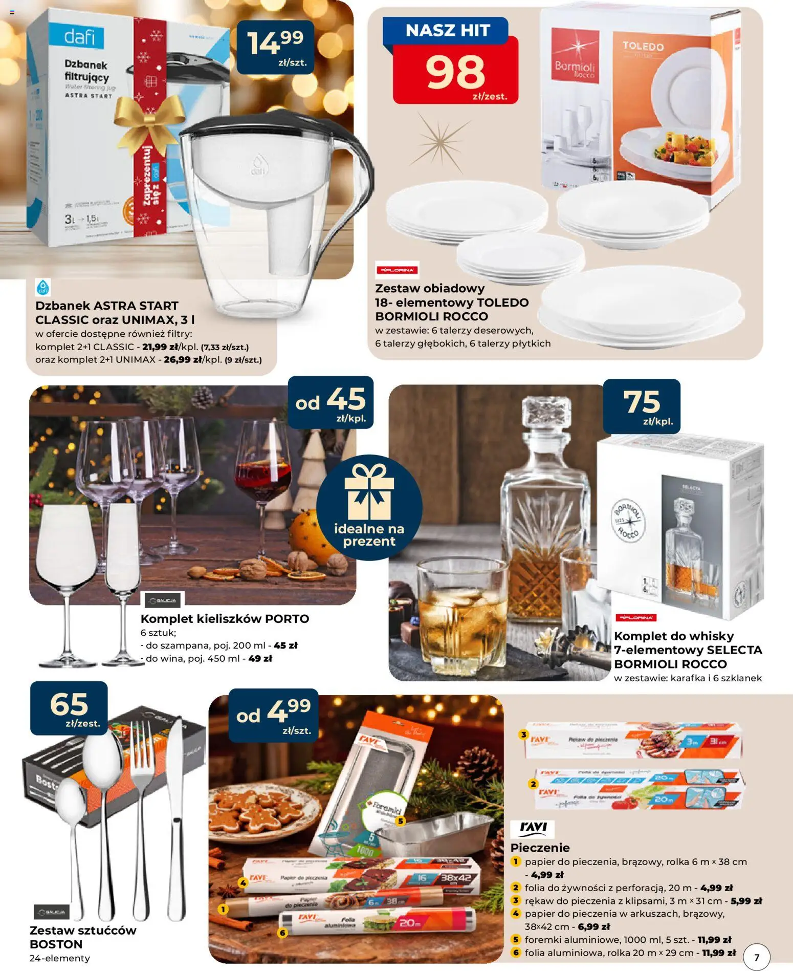 Mrówka Gazetka - Elbląg od 04.12.2025 | Strona: 7 | Produkty: Dzbanek, Papier do pieczenia, Zestaw obiadowy, Whisky