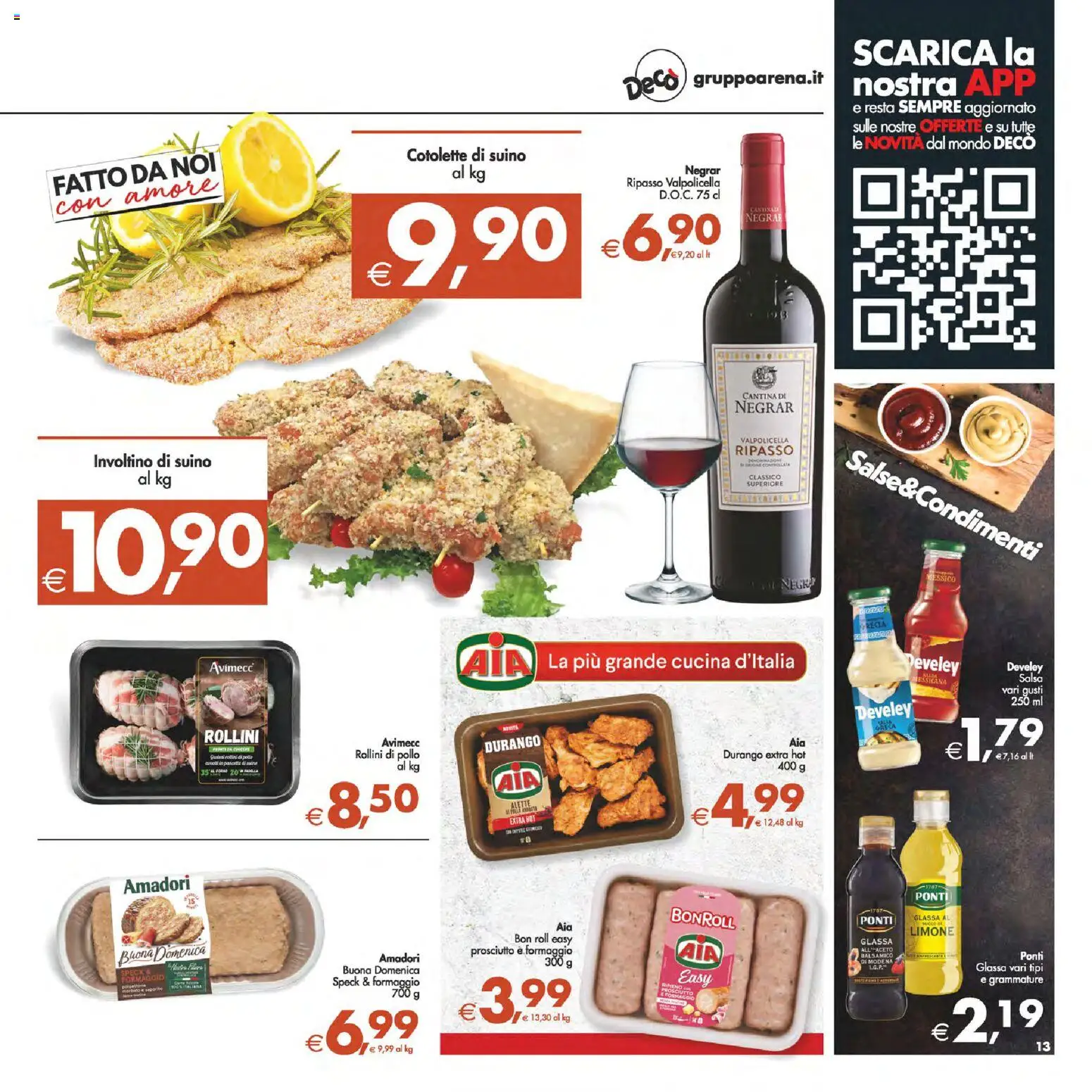 Volantino Decò del 24.02.2026 | Pagina: 17 | Prodotti: Succo, Salsa, Formaggio, Prosciutto