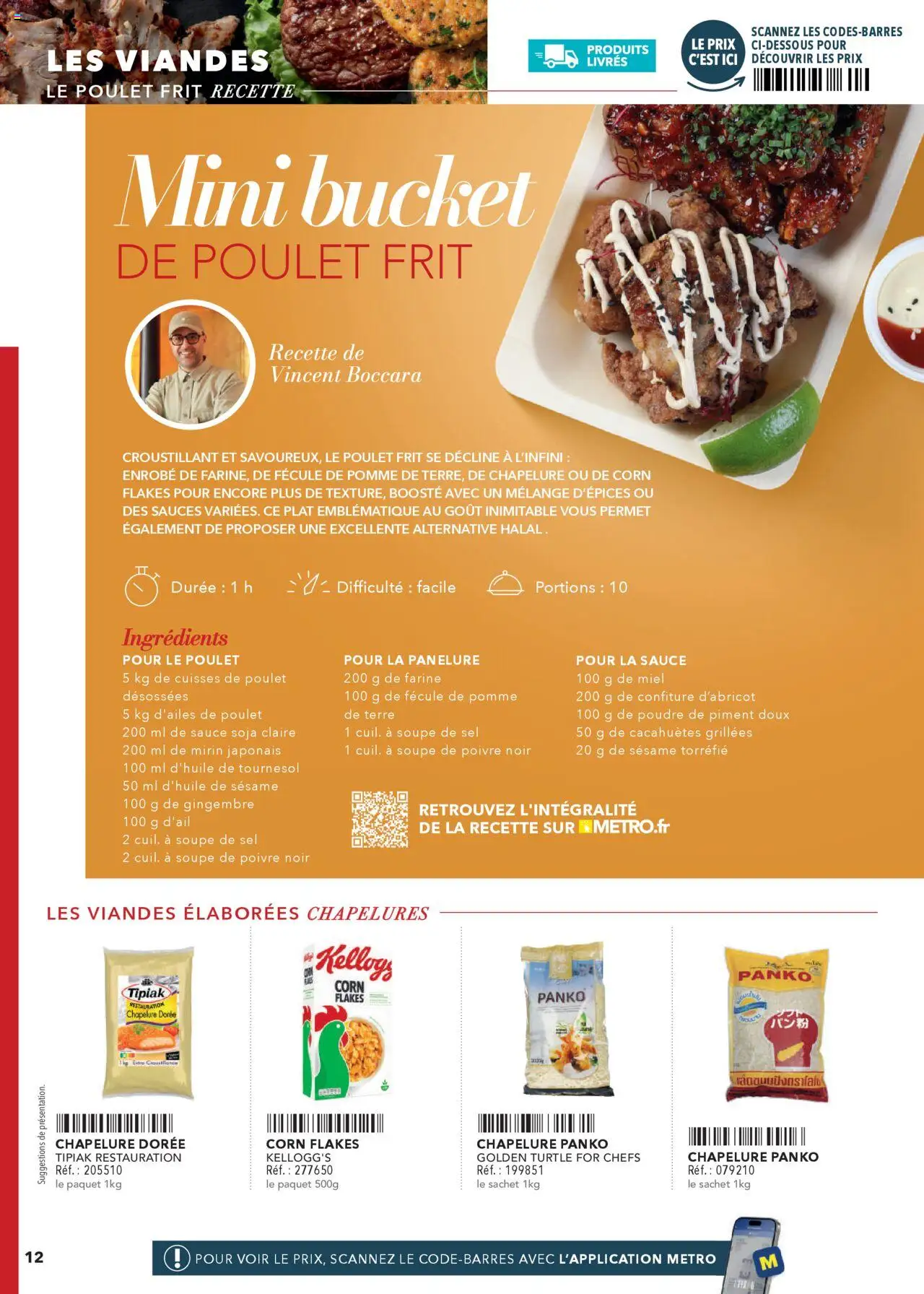  | Page: 12 | Produits: Cuisses de poulet, Farine, Sel, Poivre