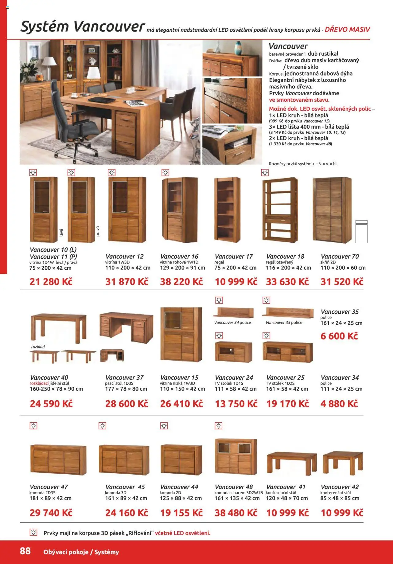 ORFA nábytek katalog 2025-2026 od 01.10.2025 | Strana: 88 | Produkty: Tv, Nábytek, Regál, LED
