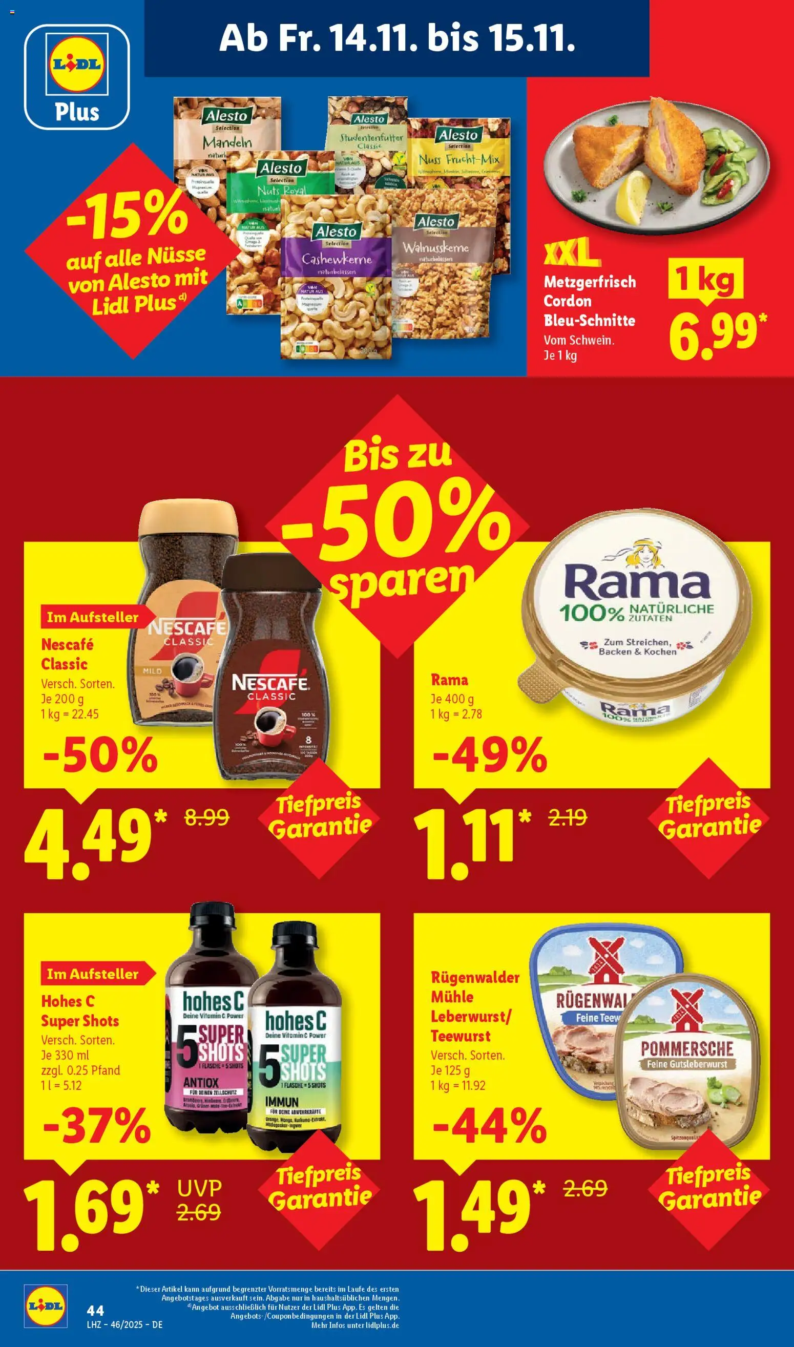Lidl - Prospekt – gültig ab 10.11.2025 | Seite: 64 | Produkte: Mühle, Rama, Mandeln, Hohes c
