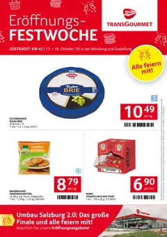 Transgourmet Eröffnungs Festwoche ab 13.10.2025 gültig